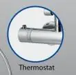 Breuer Duschsäule Aquamaxx 200 Thermostat Thermostat, verchromt, Kopfbrause eckig