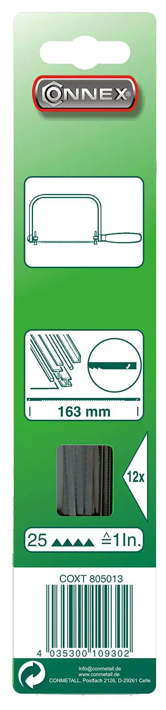 Connex Sägeblatt 163 mm für Metall 12 Stück