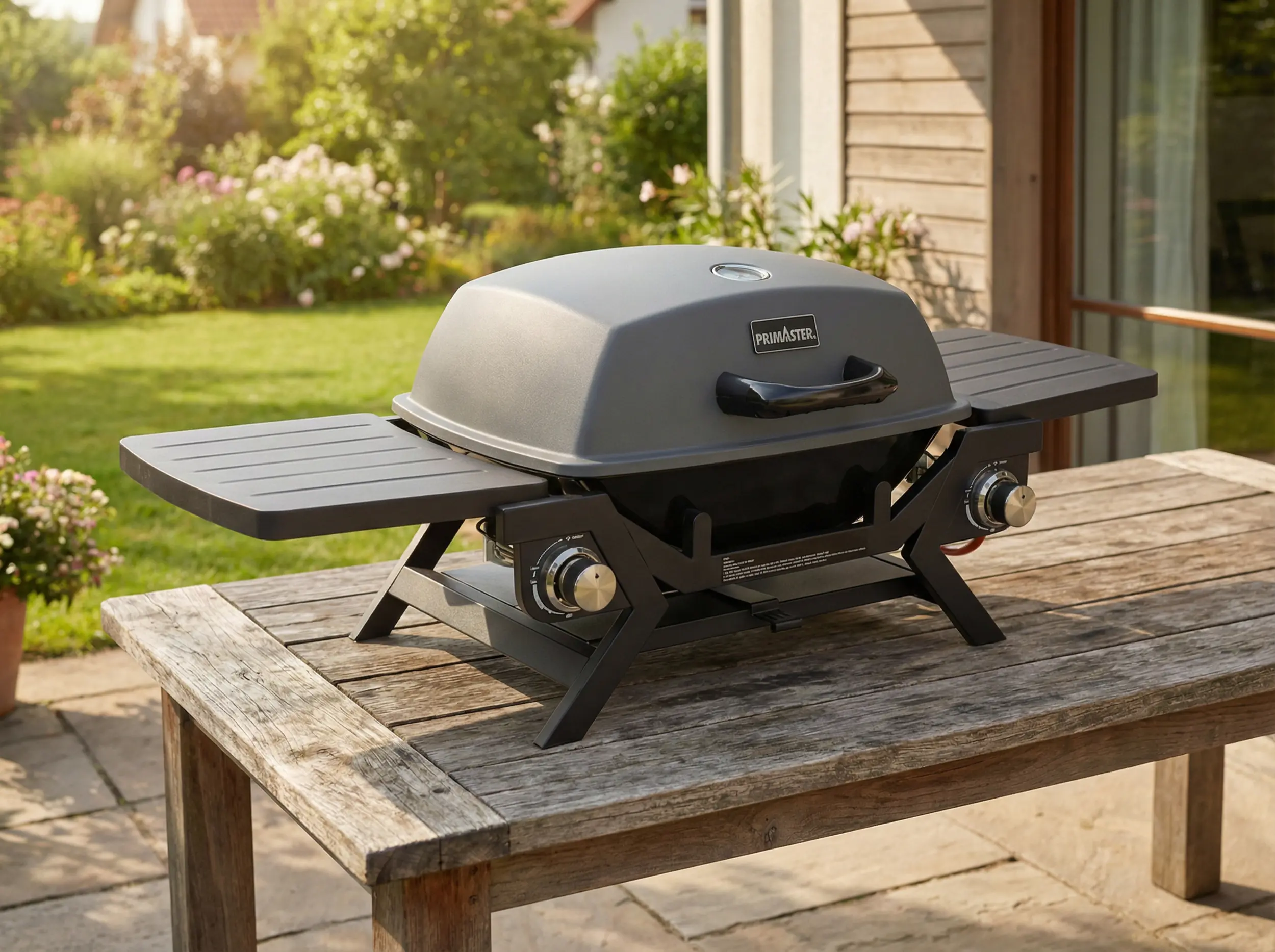 Primaster Tisch-Gasgrill CityFlame 2 Brenner Grillfläche: 47 x 35 cm