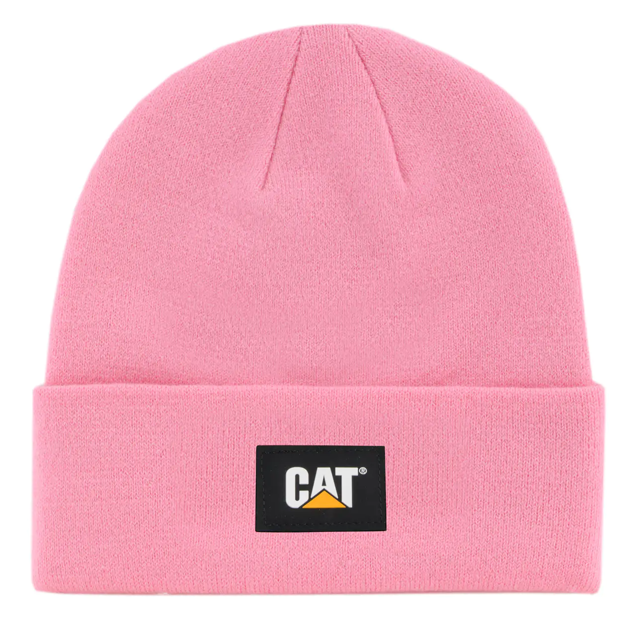 CAT Strickmütze Label Cuff pink