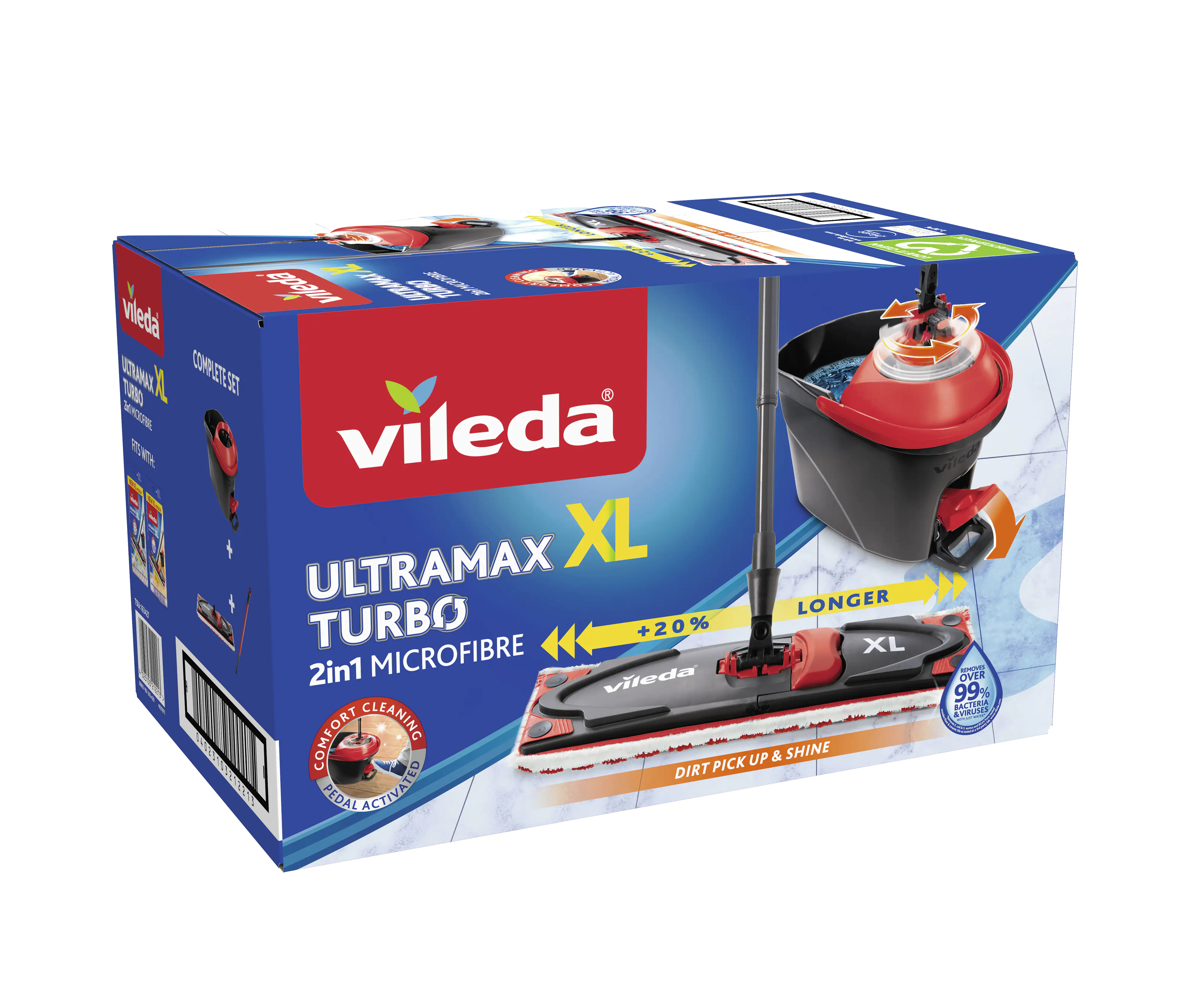 Vileda Ultramax Turbo XL Bodenwischer Komplett-Set