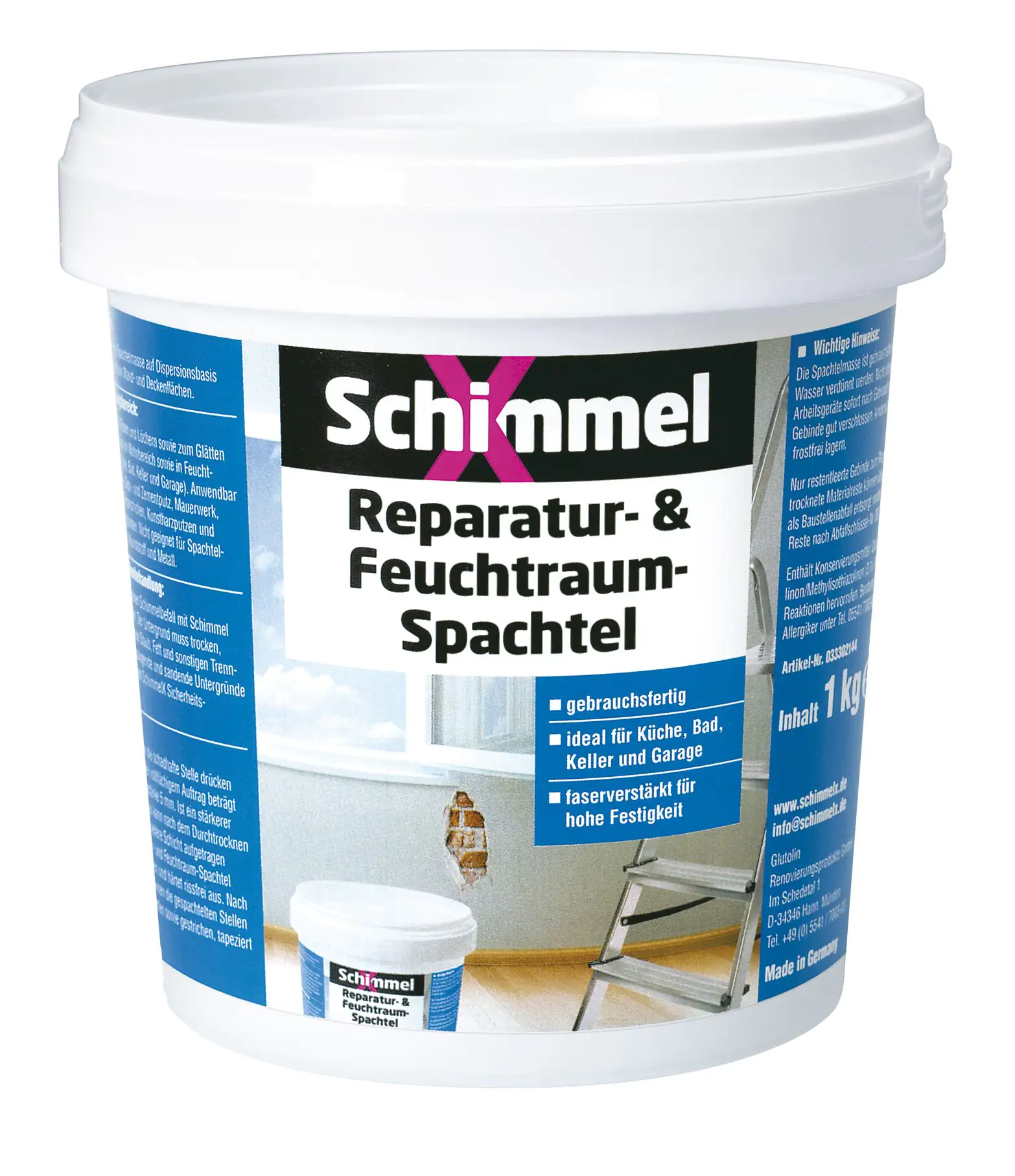 Schimmel X Reparatur- und Feuchtraumspachtel 1 kg