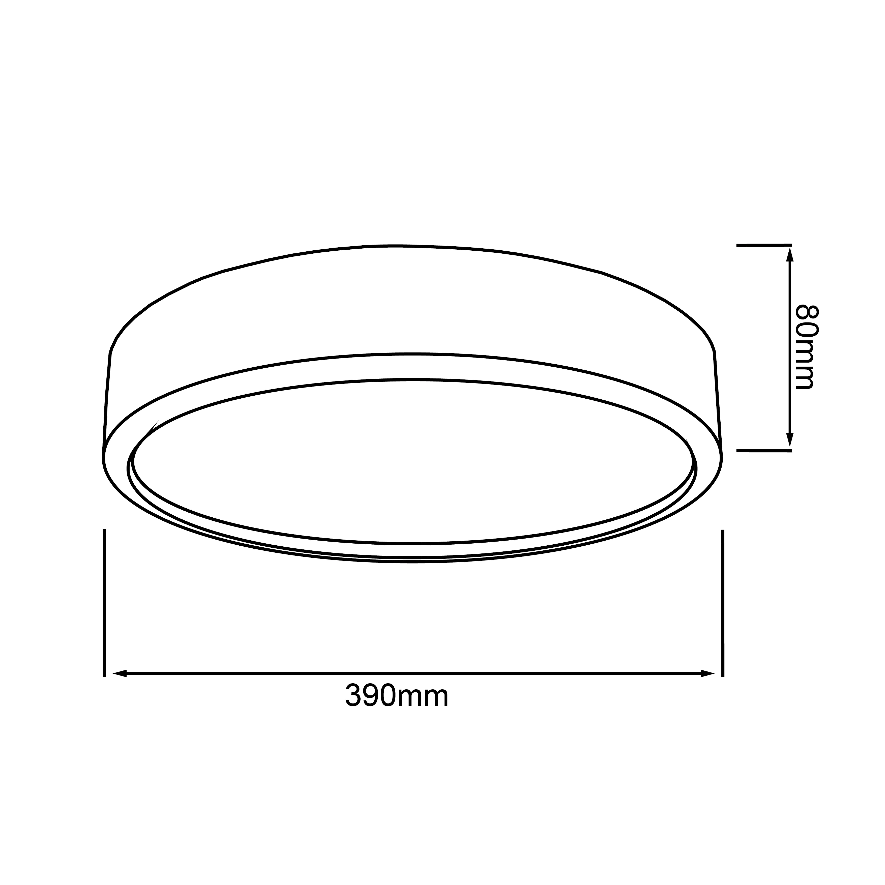 Brilliant LED Deckenleuchte Slimline holz weiß 39 x 8 cm 22 W 