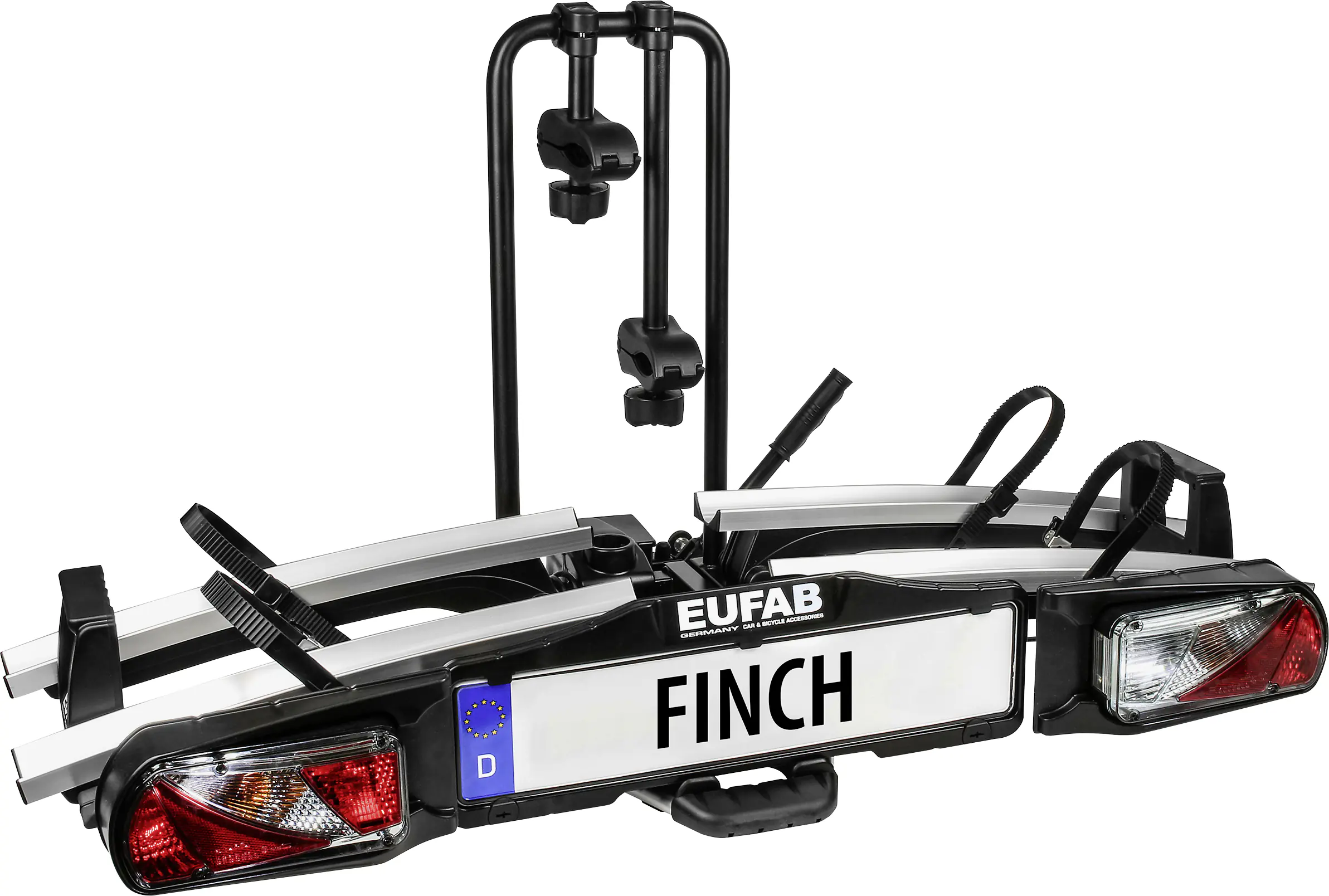 EUFAB Fahrradheckträger Finch für 2 Fahrräder teilweise vormontiert