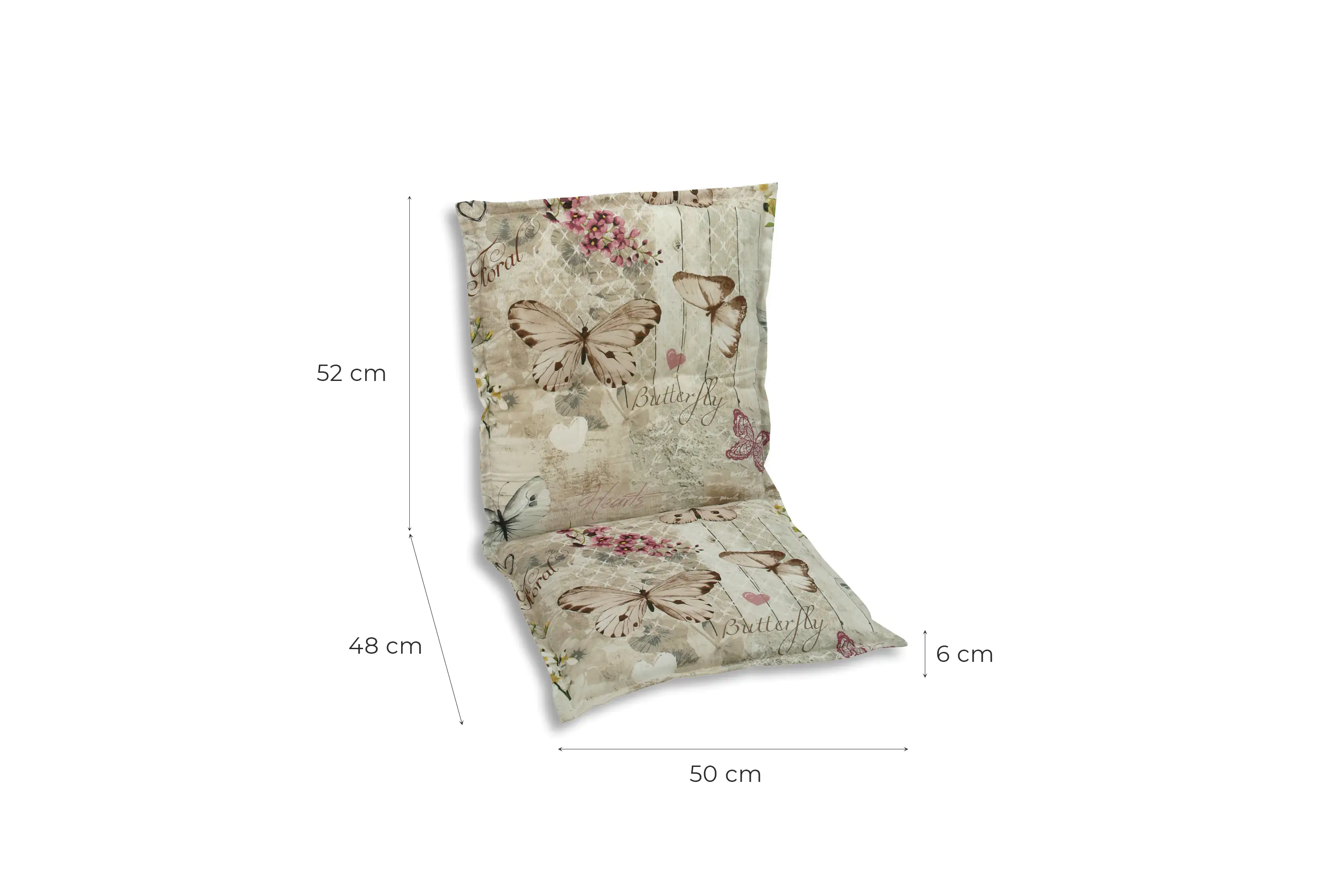 GO-DE Niederlehner-Auflage 100 cm x 50 cm x 6 cm, beige 