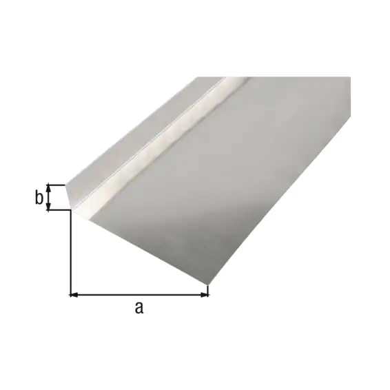Alberts Glattblech L-Form Aluminium natur 135 x 30 x 1000 mm gekantet