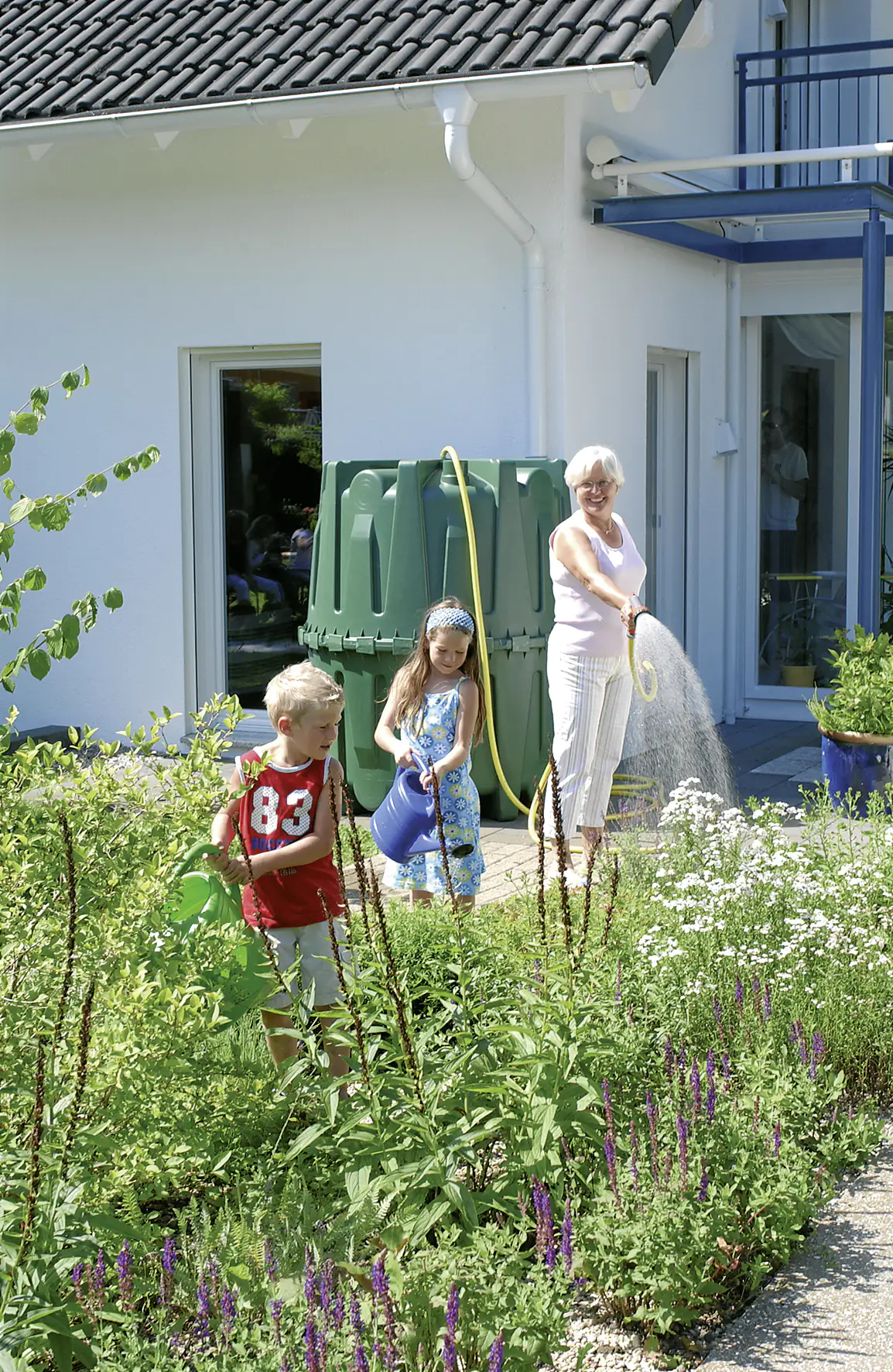 4rain Regenwasser Tank-Set Herkules 1.600 l, grün