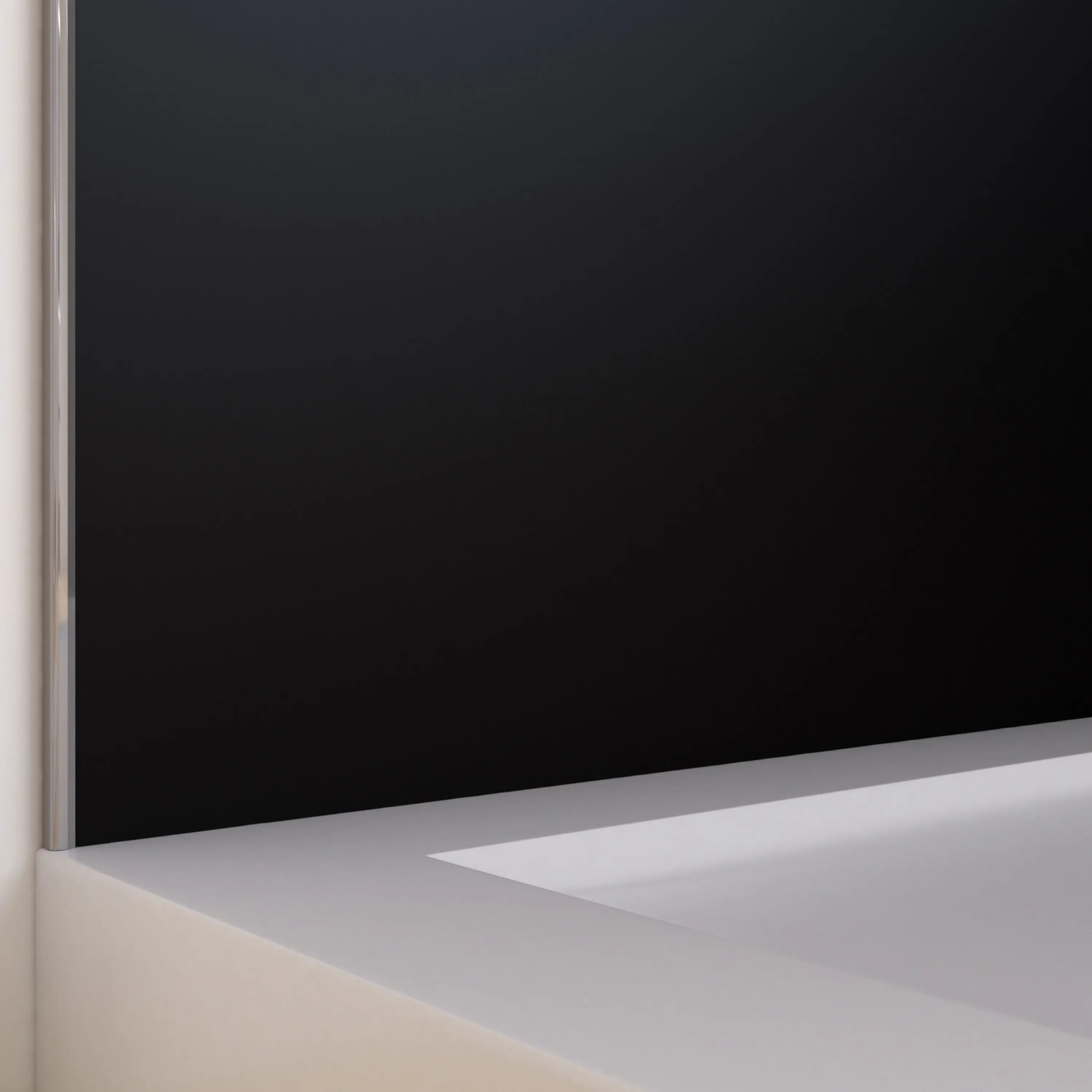 DSK Duschrückwand Panel Satin Black 120 x 210 cm