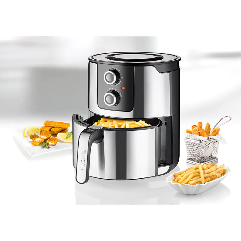 Unold Heißluftfritteuse XL 5 L 1400 W edelstahl 