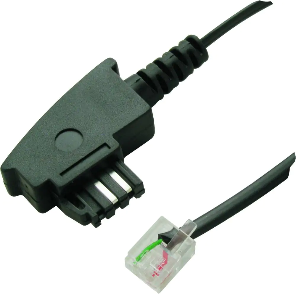 Schwaiger DSL Anschlusskabel TAL6531 533 TAE (F) RJ12 schwarz, 3,0 m