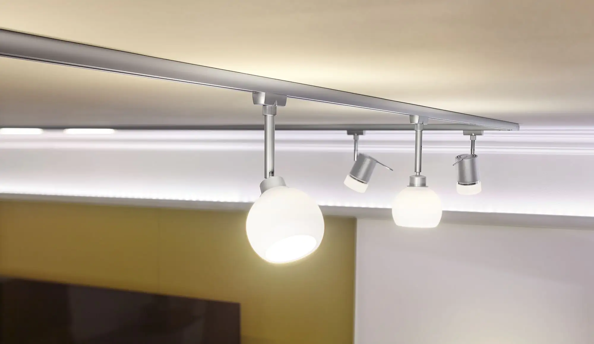 Paulmann URail DecoSystems Einzelspot GZ10 chrom matt 5,1 cm 3,5 W