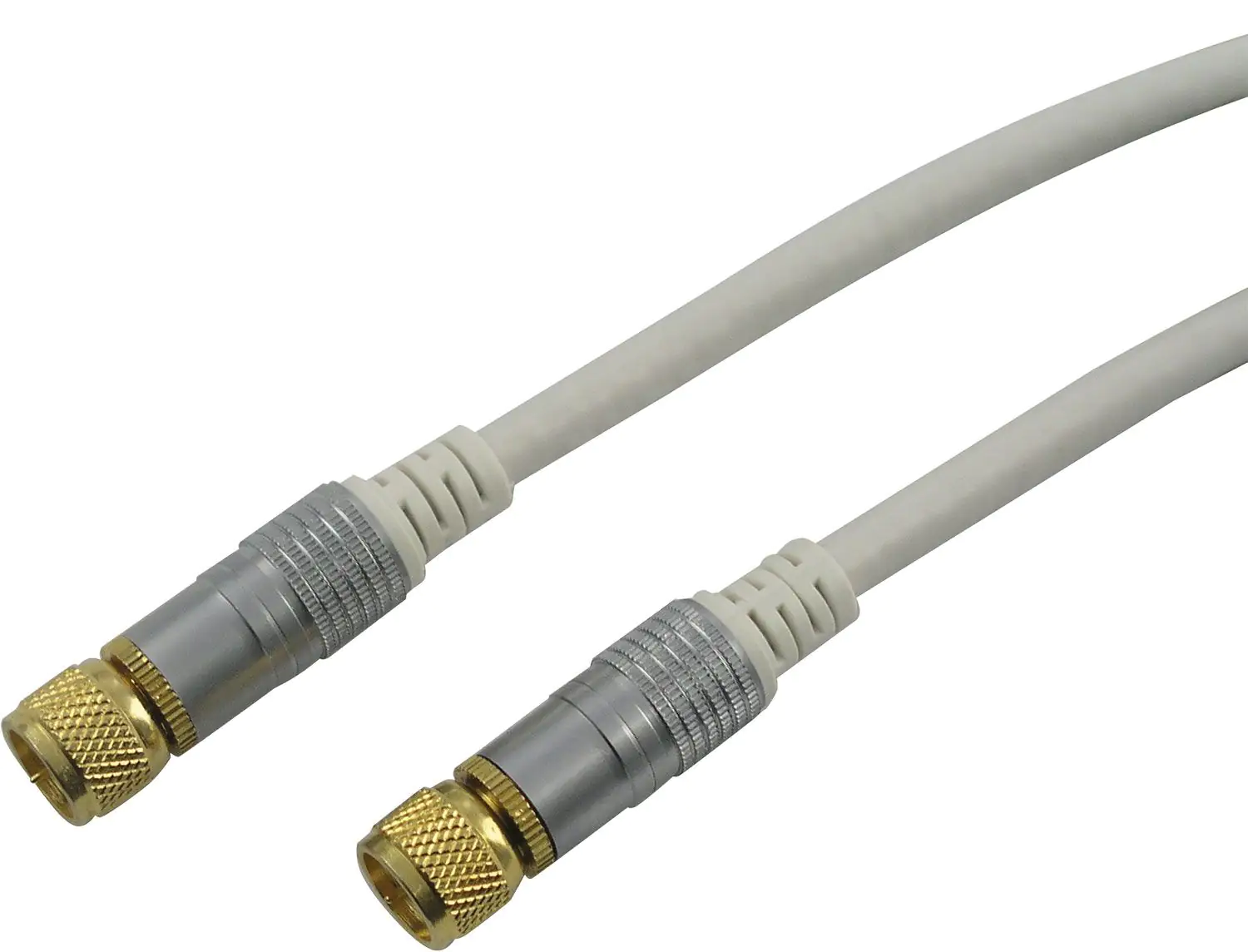 Schwaiger SAT Anschlusskabel KVCHD15 532 (110dB) transparent, 1,5m, 1x F Stecker / 1x F Stecker