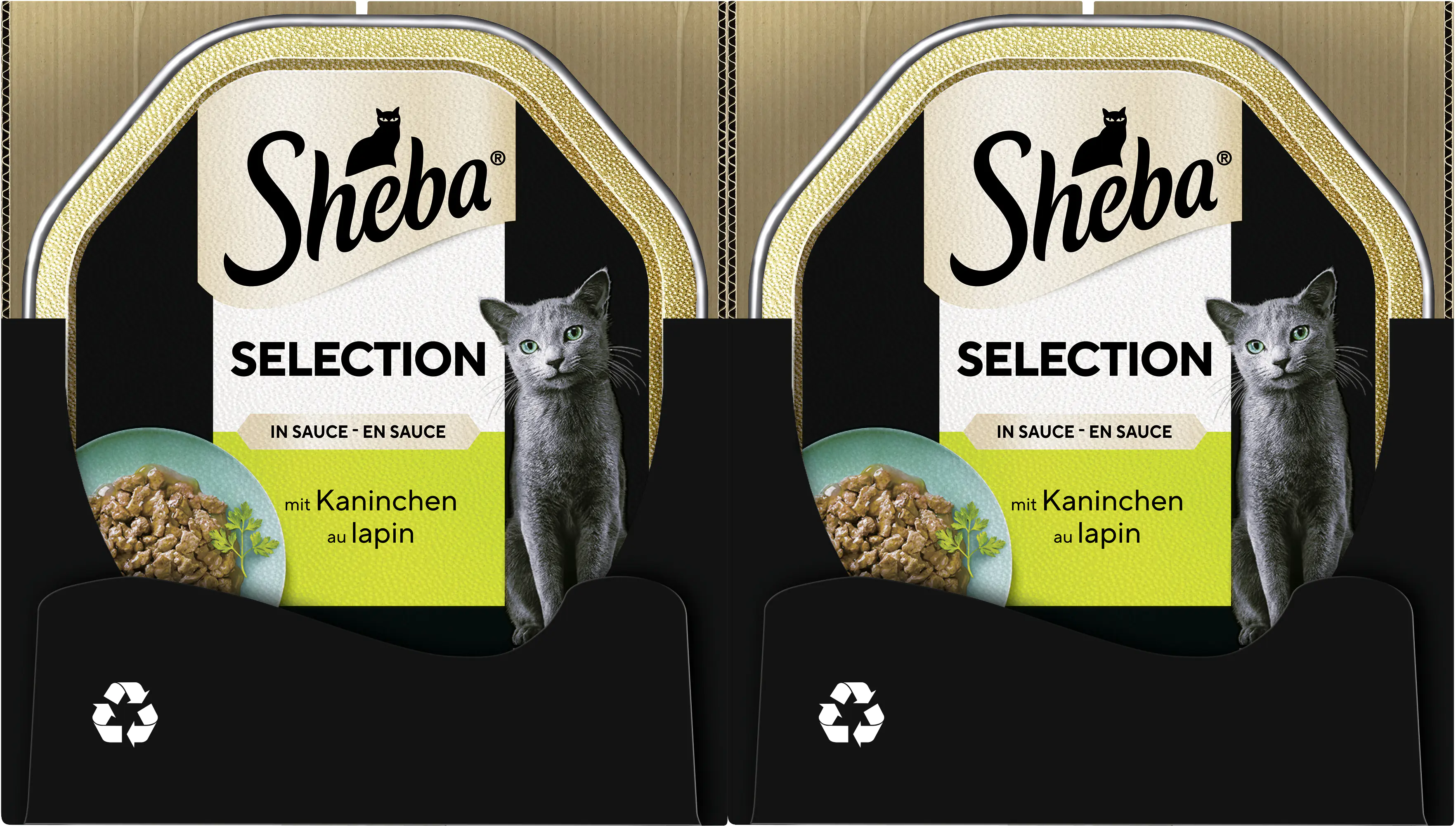 Sheba Selection in Sauce Katzennassfutter Adult 85 g Kaninchenhäppchen