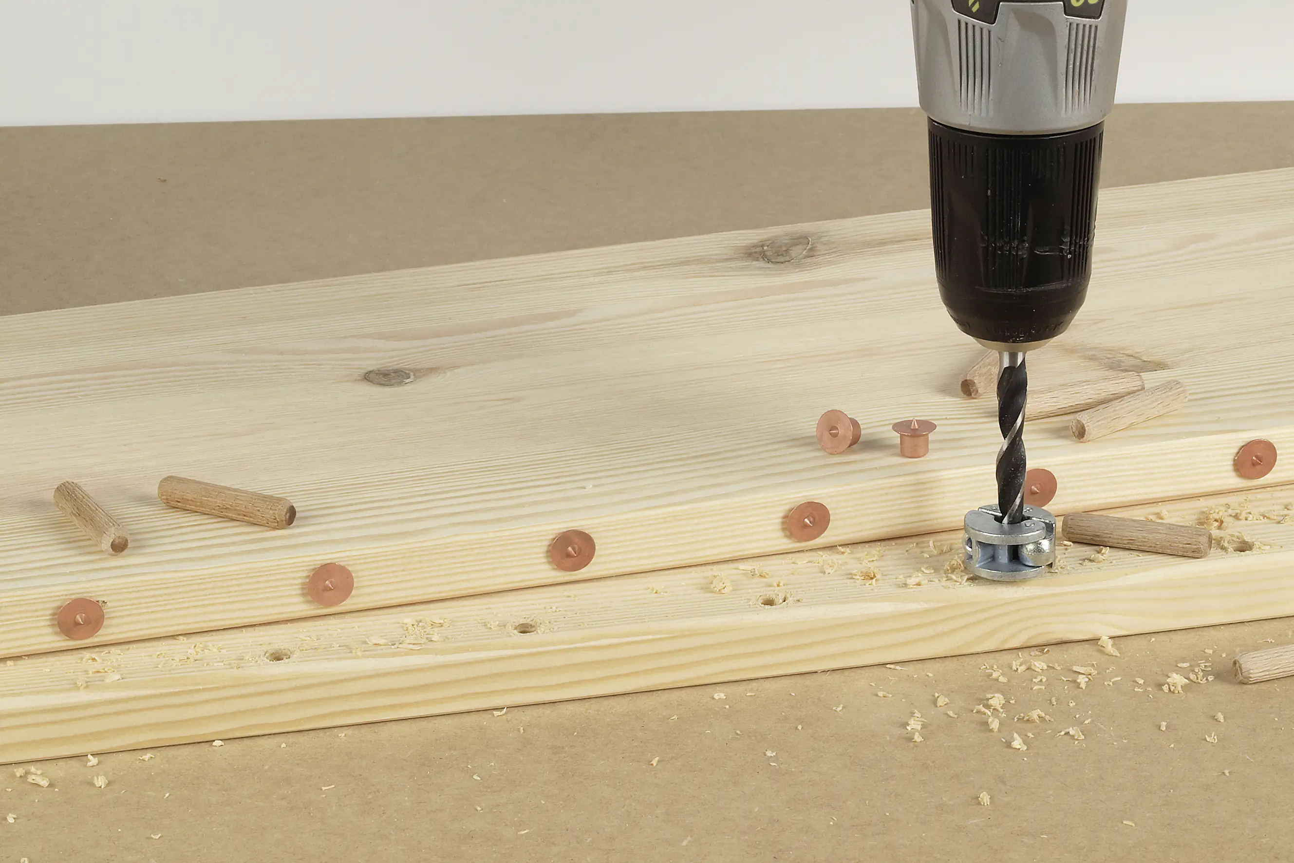 Wolfcraft Dübel-Set Ø 8 mm, 31 teilig