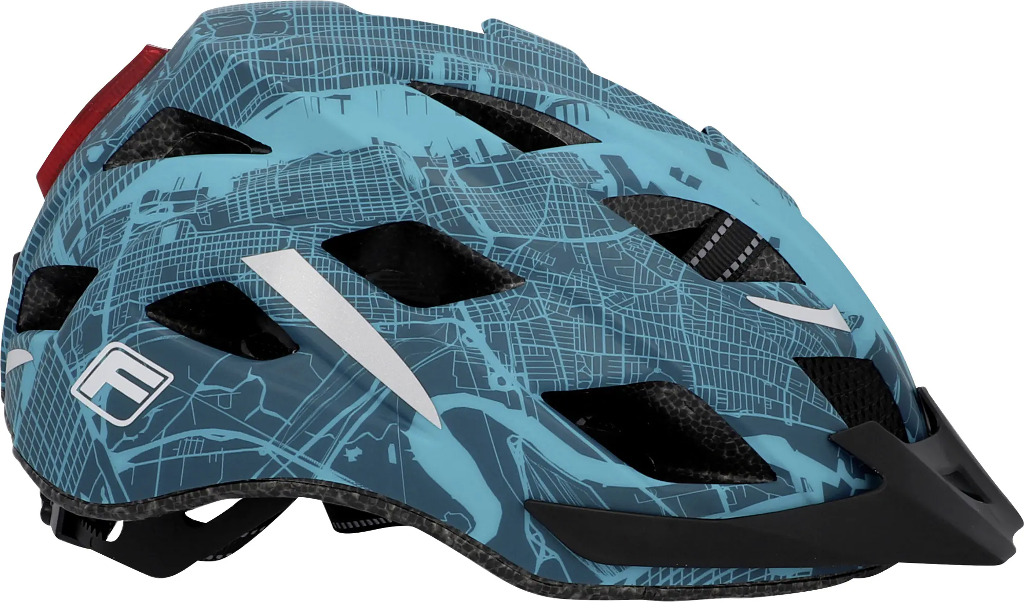 Fischer Fahrradhelm Urban Plus New York S/M türkisgrün matt