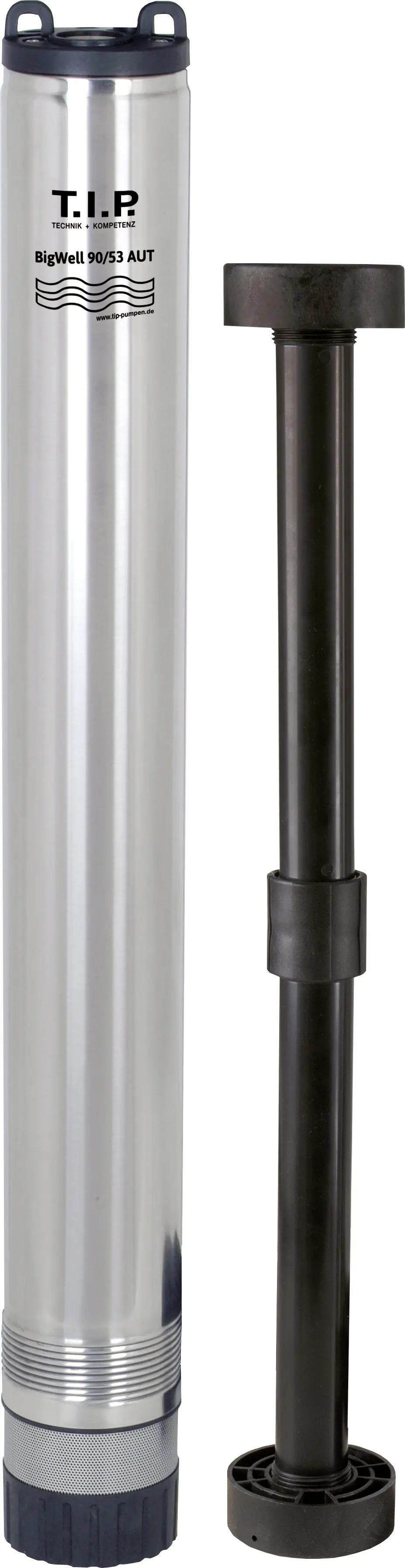 T.I.P. Tiefbrunnenpumpe BigWell 90/53 AUT, 900 Watt, 5.400 l/h, Edelstahl