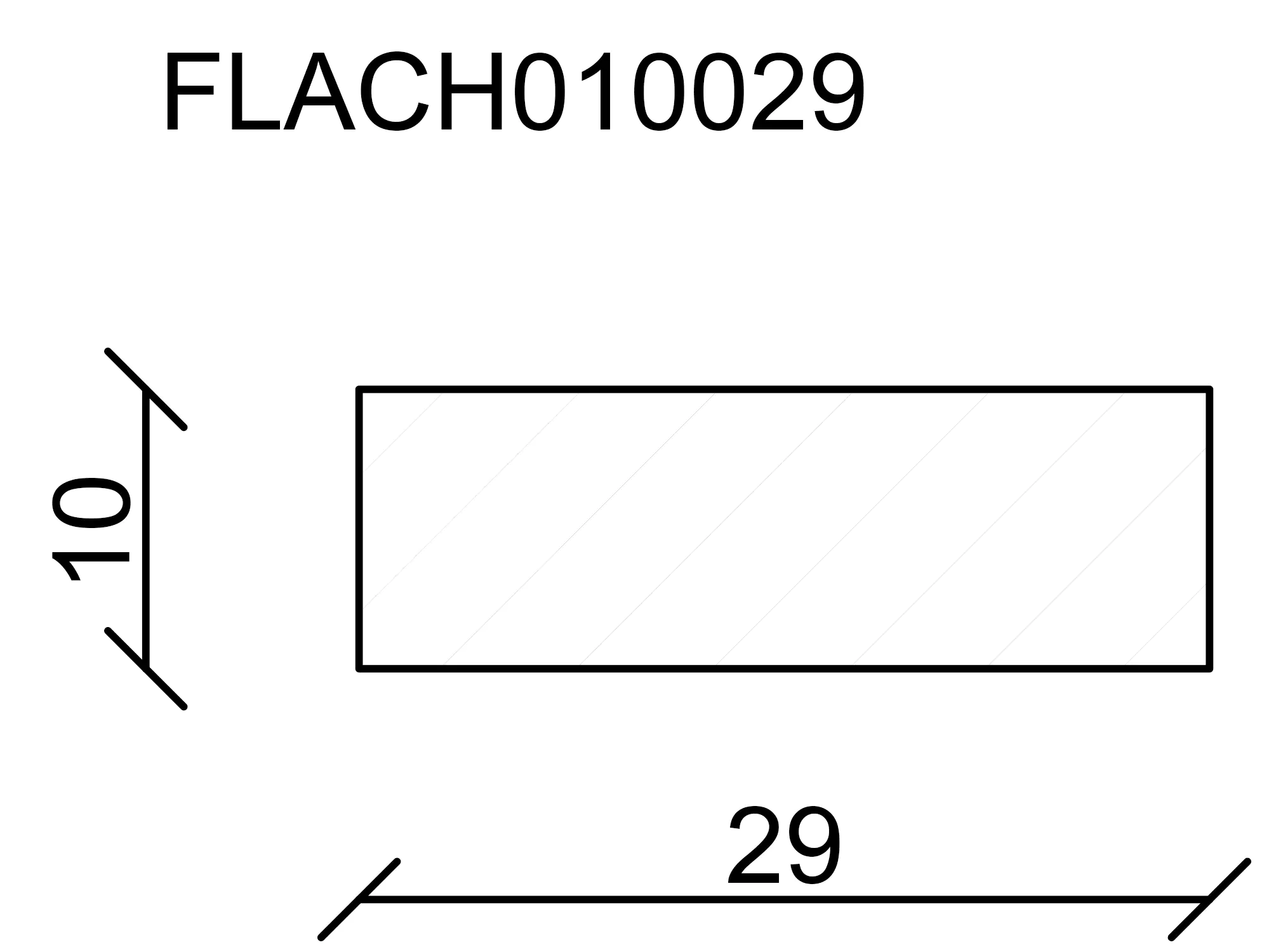 FN Neuhofer Flachleiste 240 cm 29 x 10 mm Fichte/Kiefer