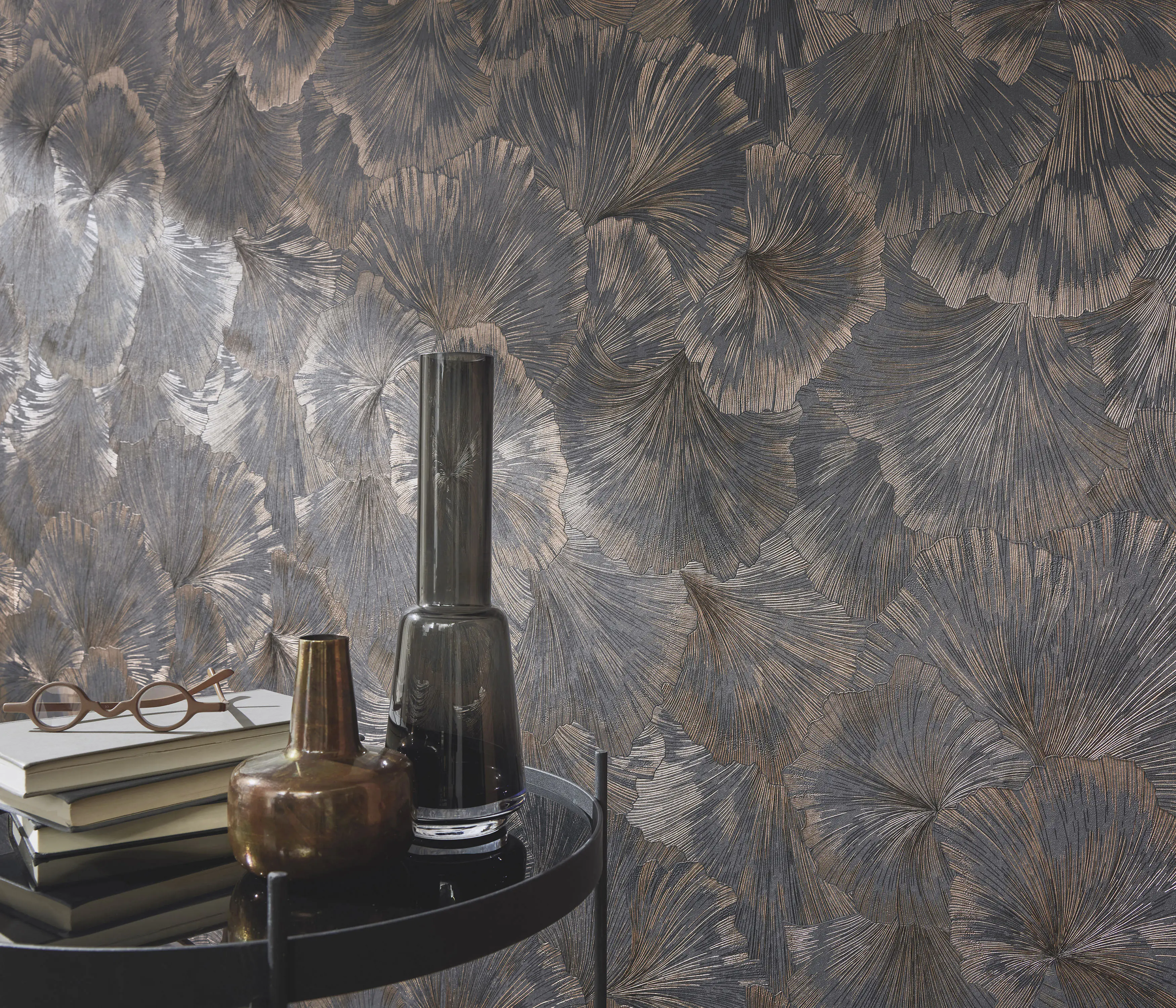Erismann Vliestapete 10373-47 Fashion for Walls 4 floral anthrazit 10,05 x 0,53 m