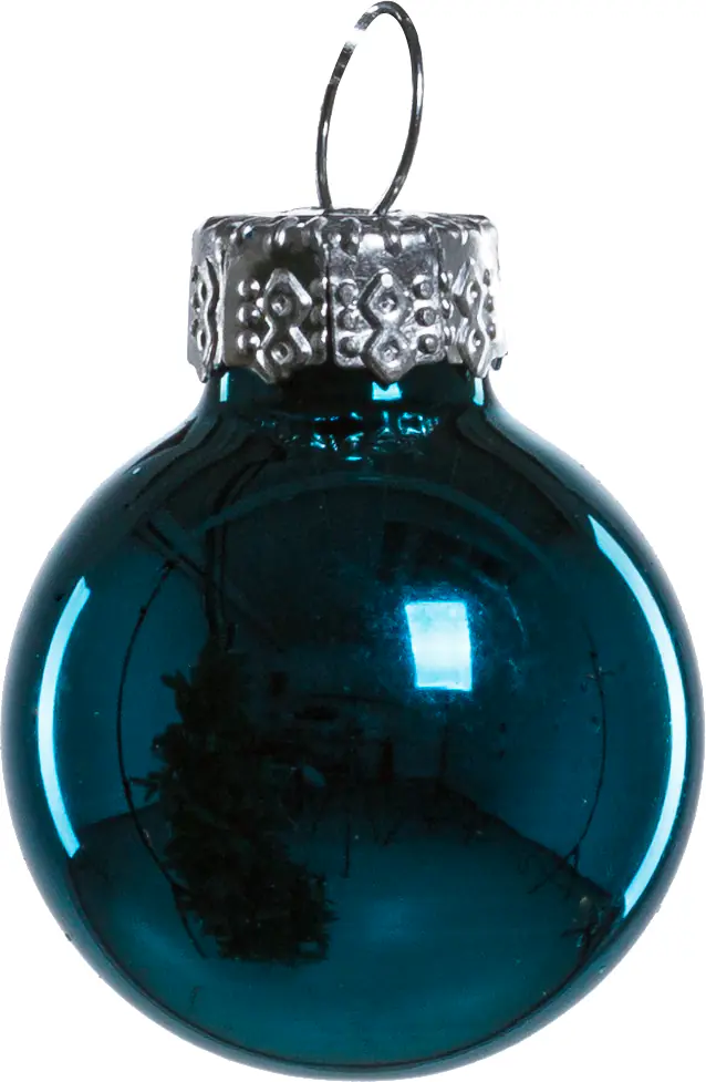 TrendLine Mini-Christbaumkugeln aus Glas Ø 2,5 cm gold-blau 100 Stück