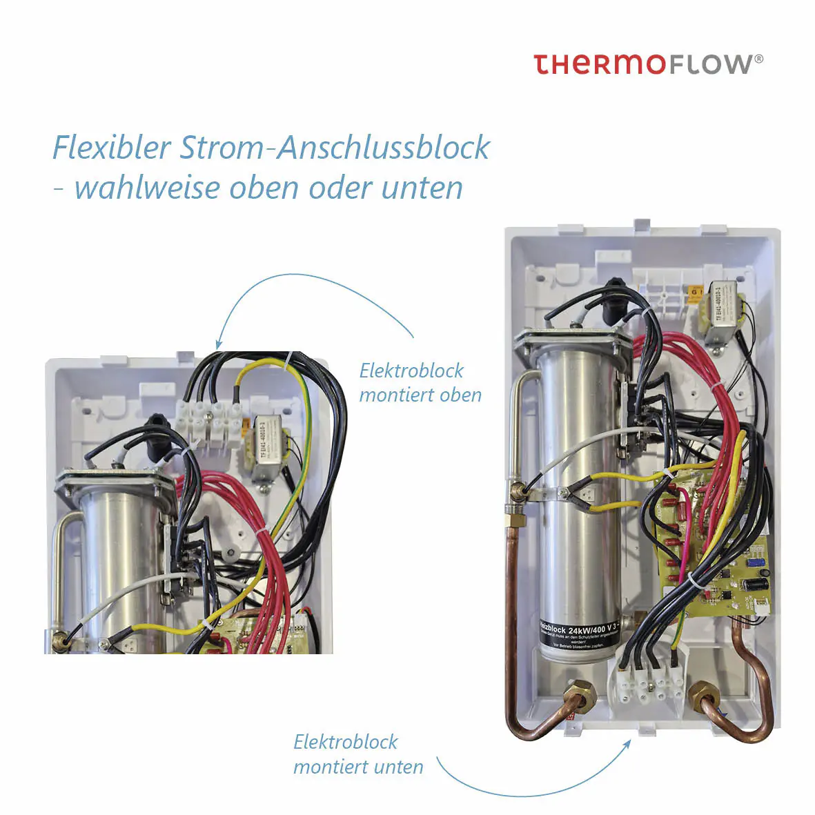 Thermoflow Durchlauferhitzer Elex 3-in-1 18/21/24 kW elektronisch