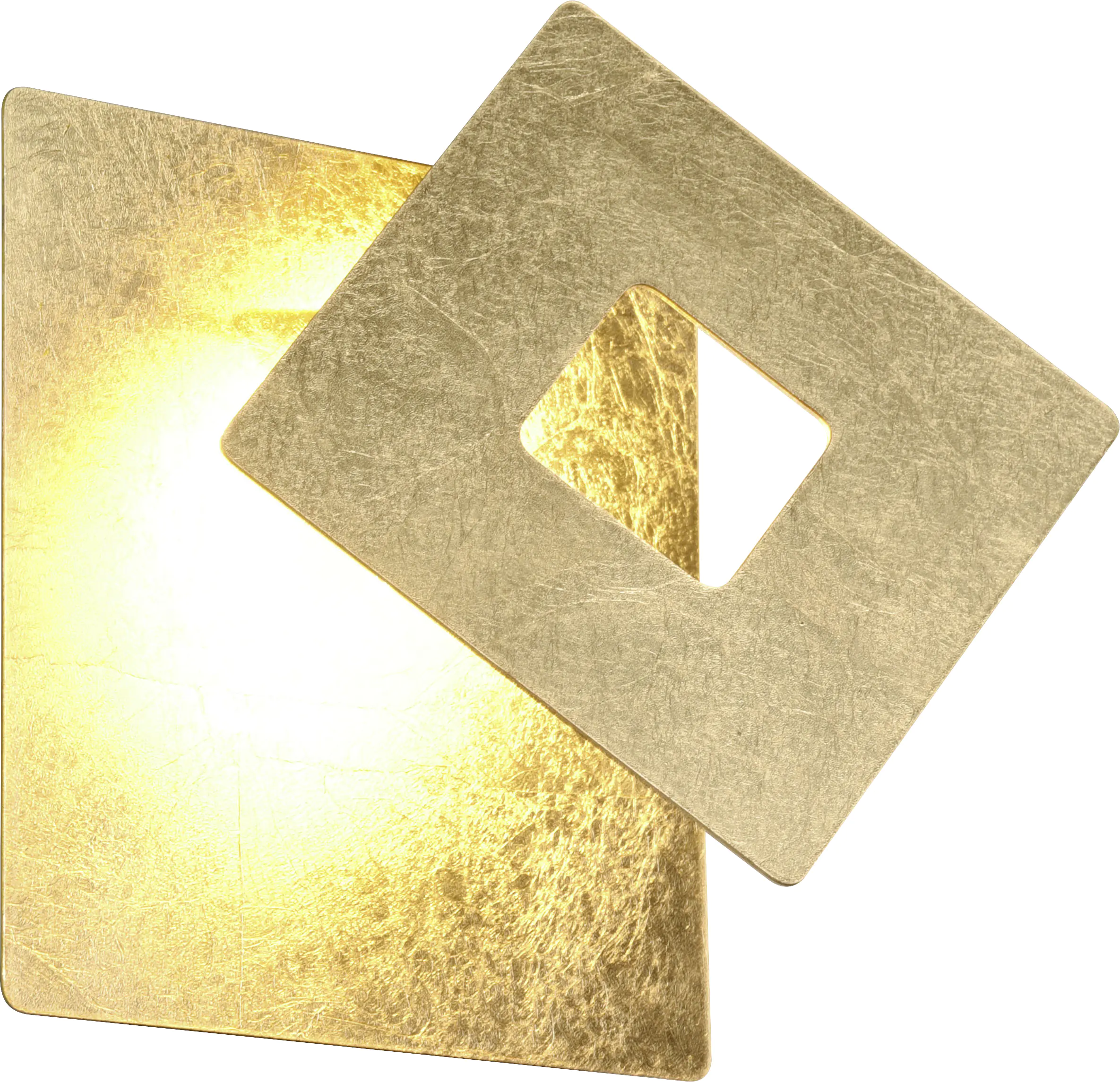 Trio Leuchten LED Wandleuchte Leano 6W, warmweiß goldfarbig Metall
