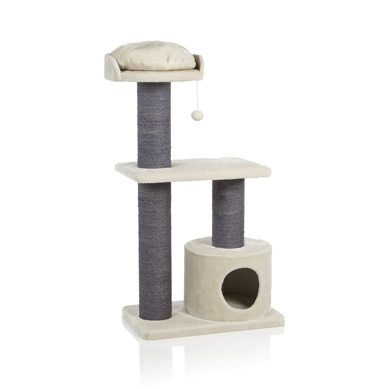 CanadianCat Kratzbaum Maine Coon 120 H 120 cm beige