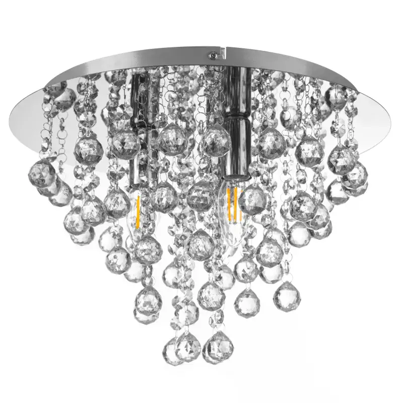 Globo Deckenleuchte London Ø 38 x 26 cm silber
