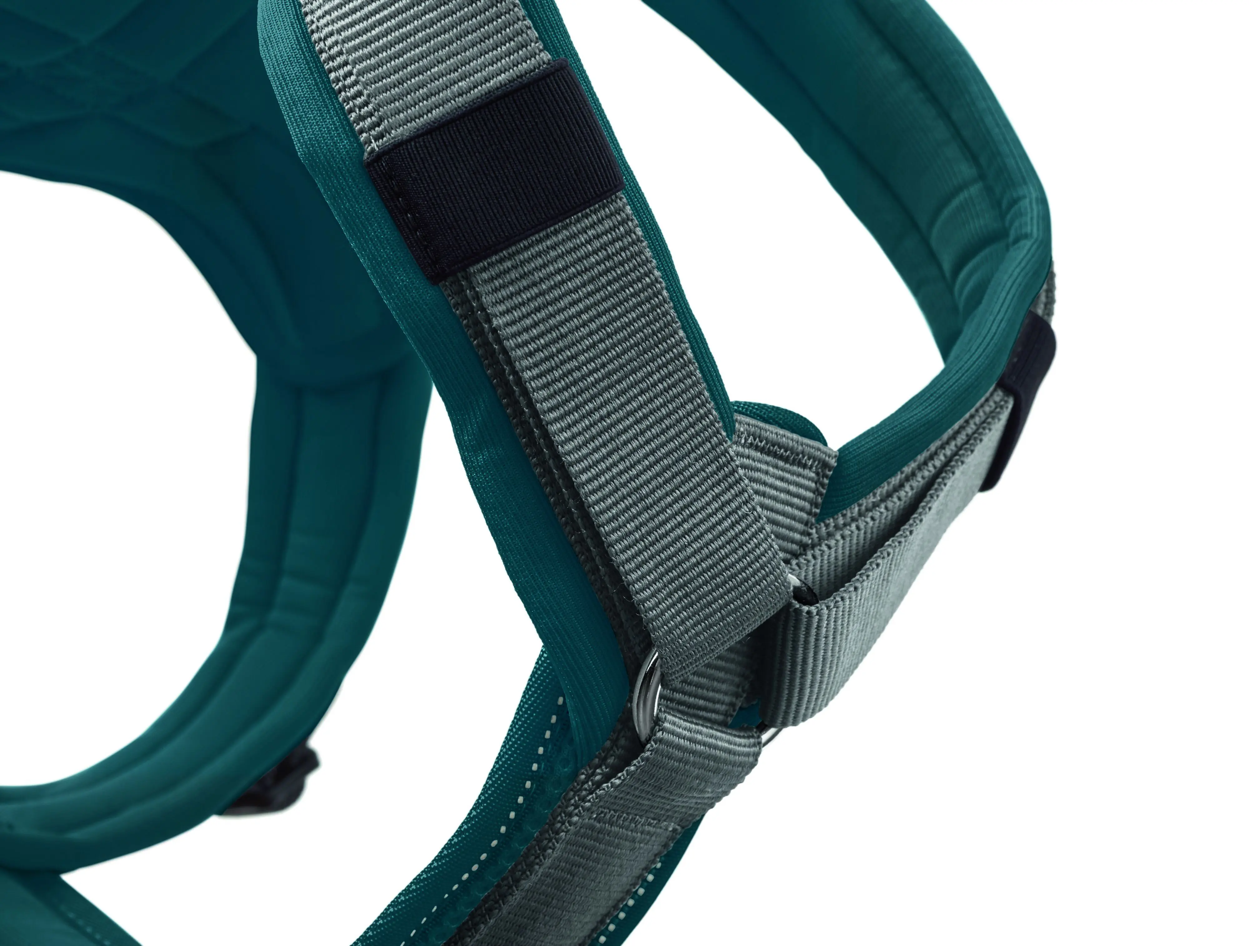 Hunter Hundegeschirr Maldon Up mit Griff M-L petrol/grau