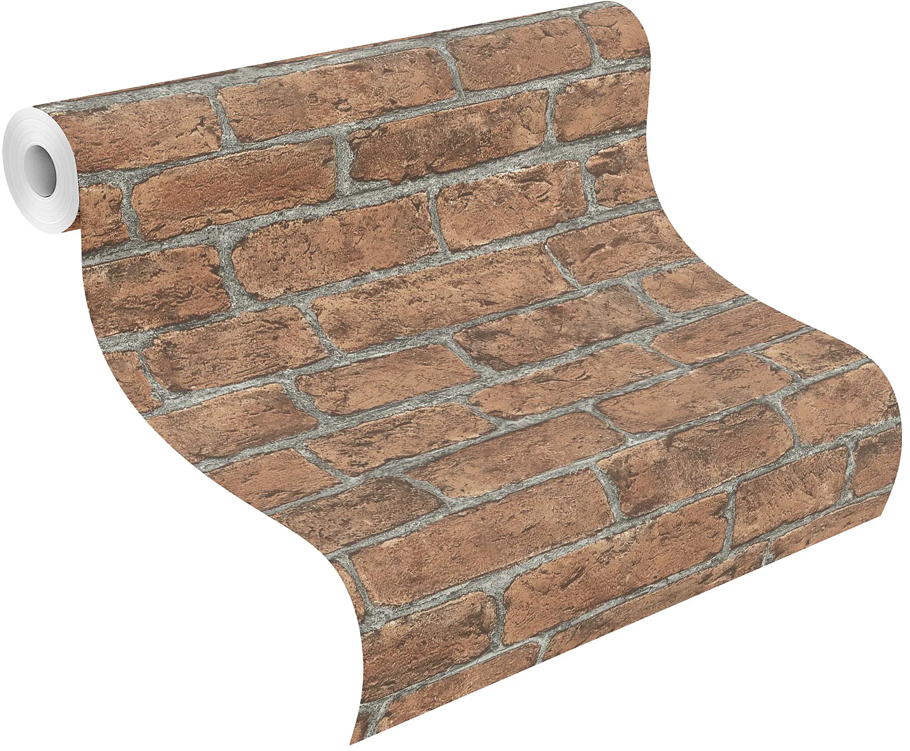 Rasch Vliestapete Stein rot 10,05 x 0,53 m