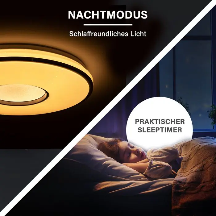 Megalight LED-Deckenlampe Shining Goldstar Ø 50 cm warmweiß-kaltweiß