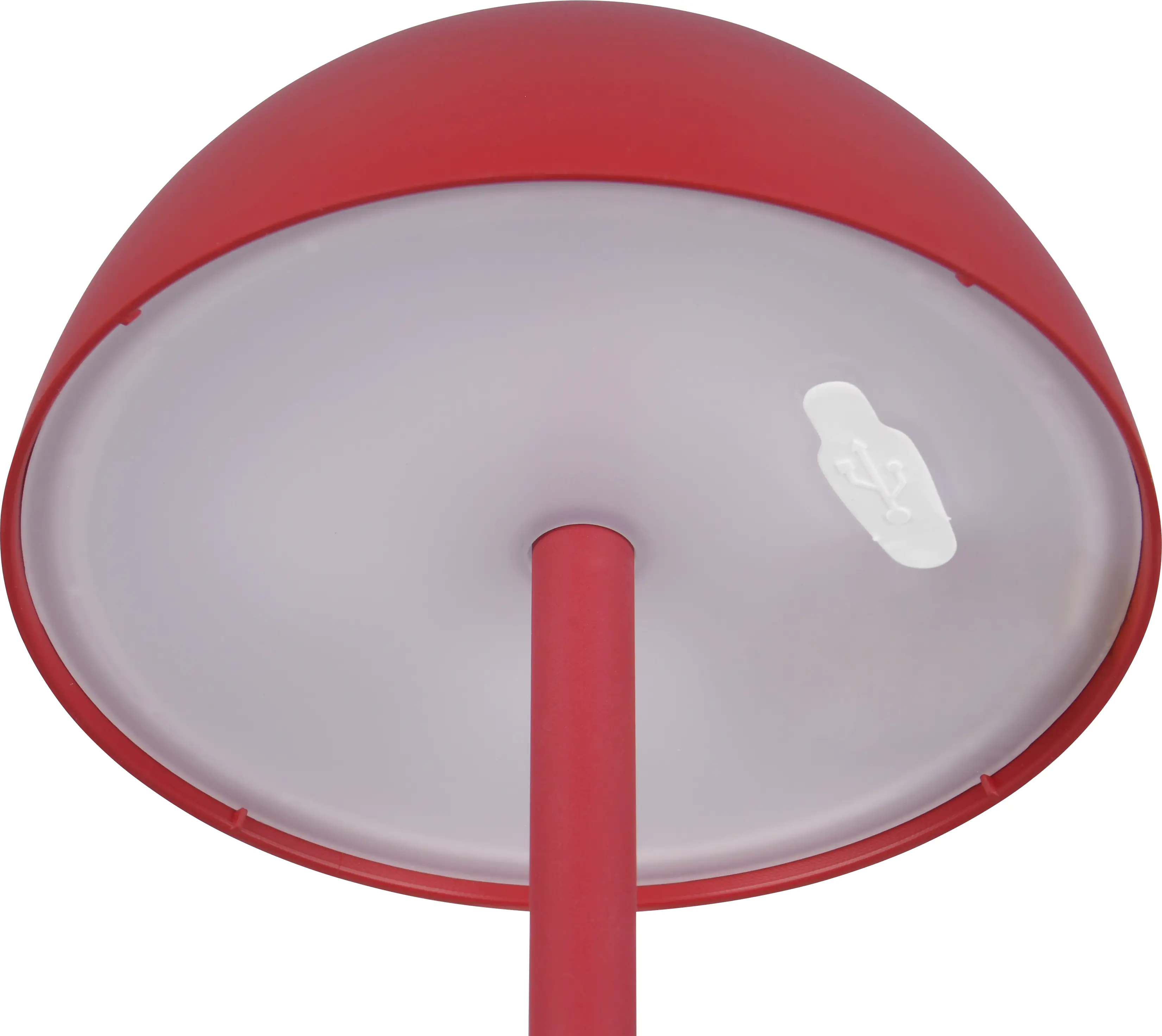 Reality Leuchten LED Akku-Tischleuchte Ricardo rot 30 cm warmweiß