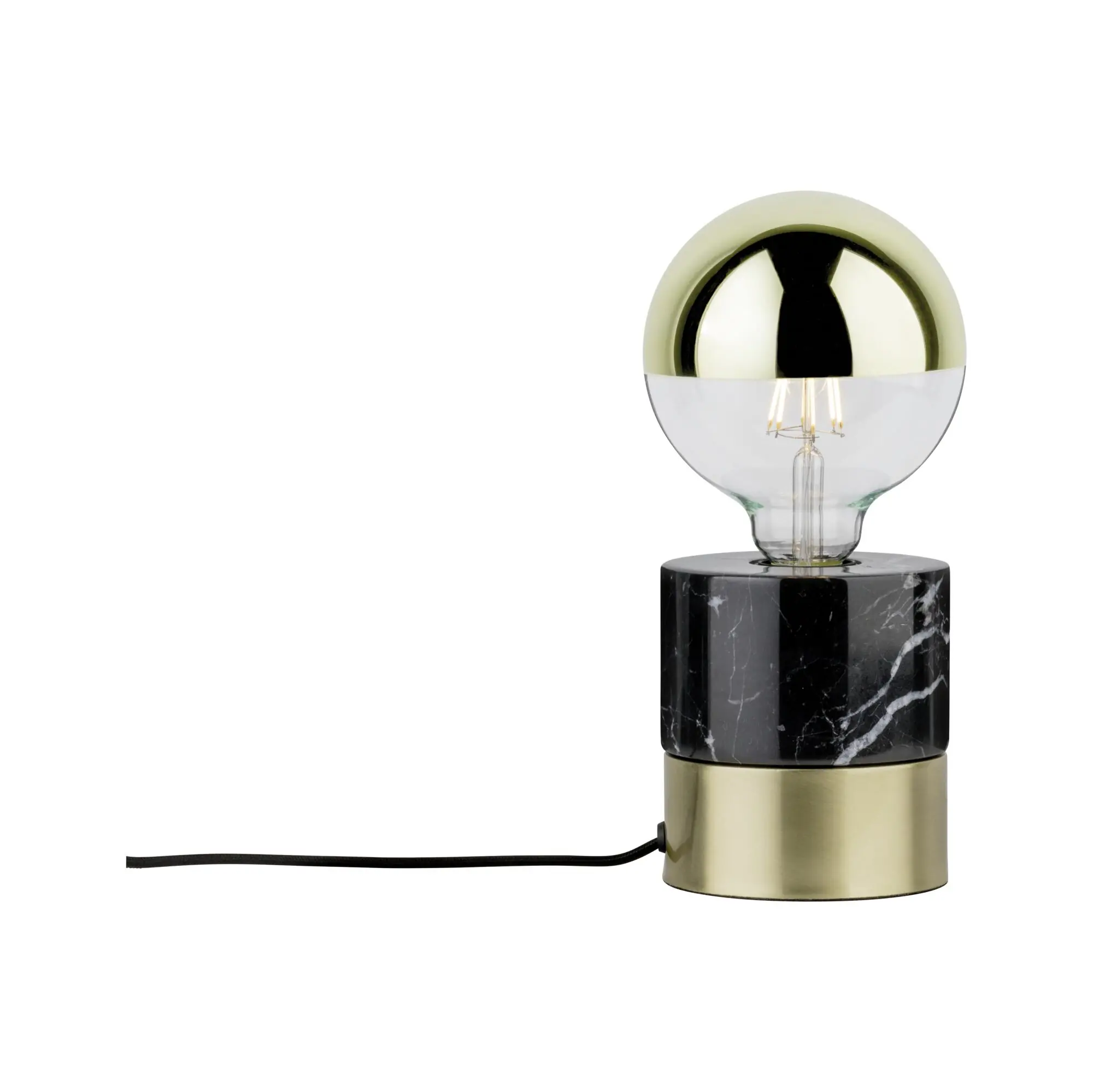 Paulmann Tischlampe Neordic Vala messing gebürstet marmor