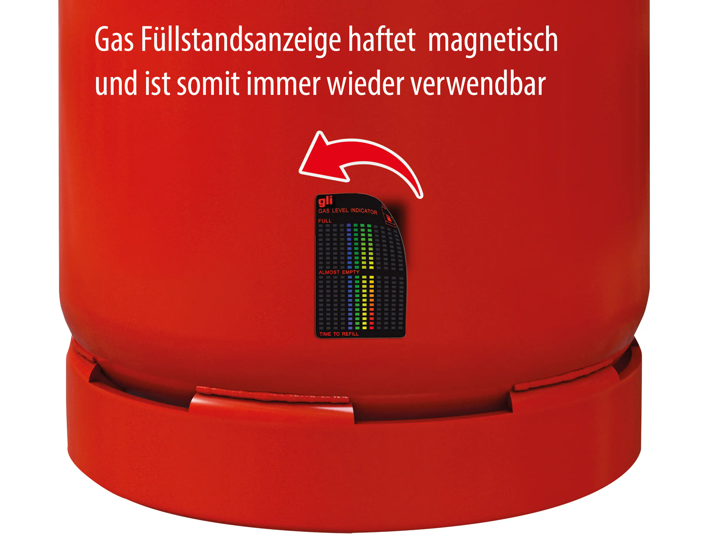 Calima Füllstandsanzeige für Gasflaschen magnetisch