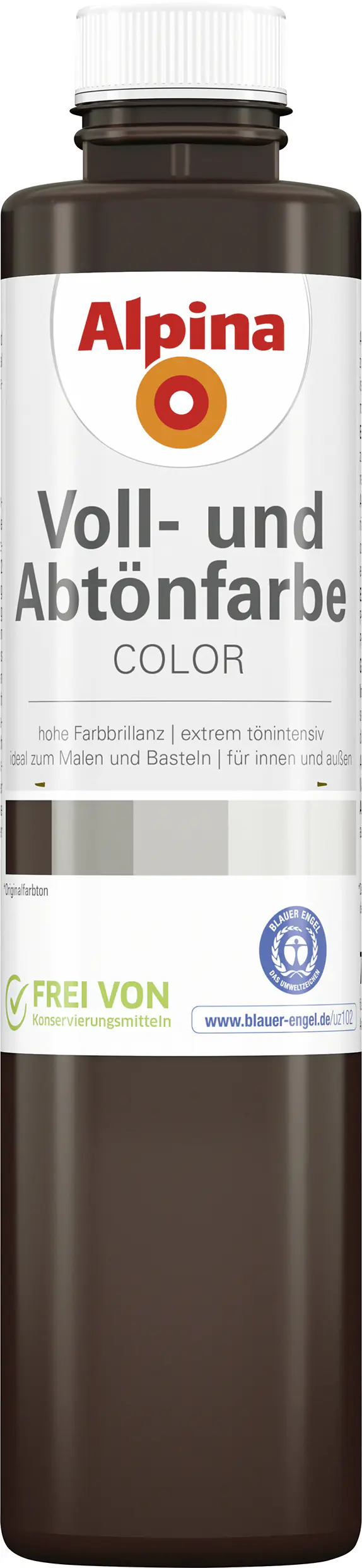 Alpina Color Abtönfarbe choco brown seidenmatt 750 ml 