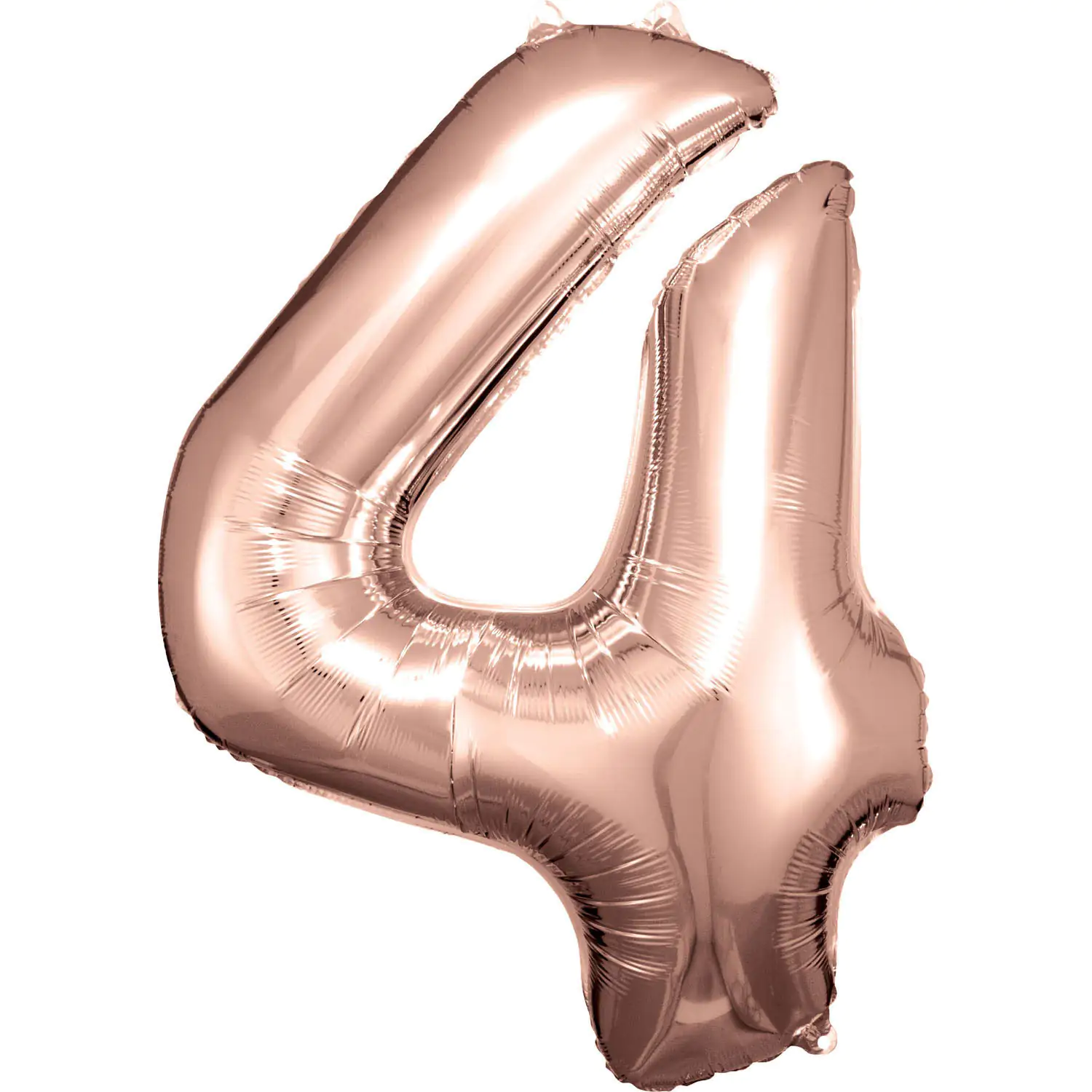 Folienballon Zahl 4 rosegold 65 cm x 86 cm