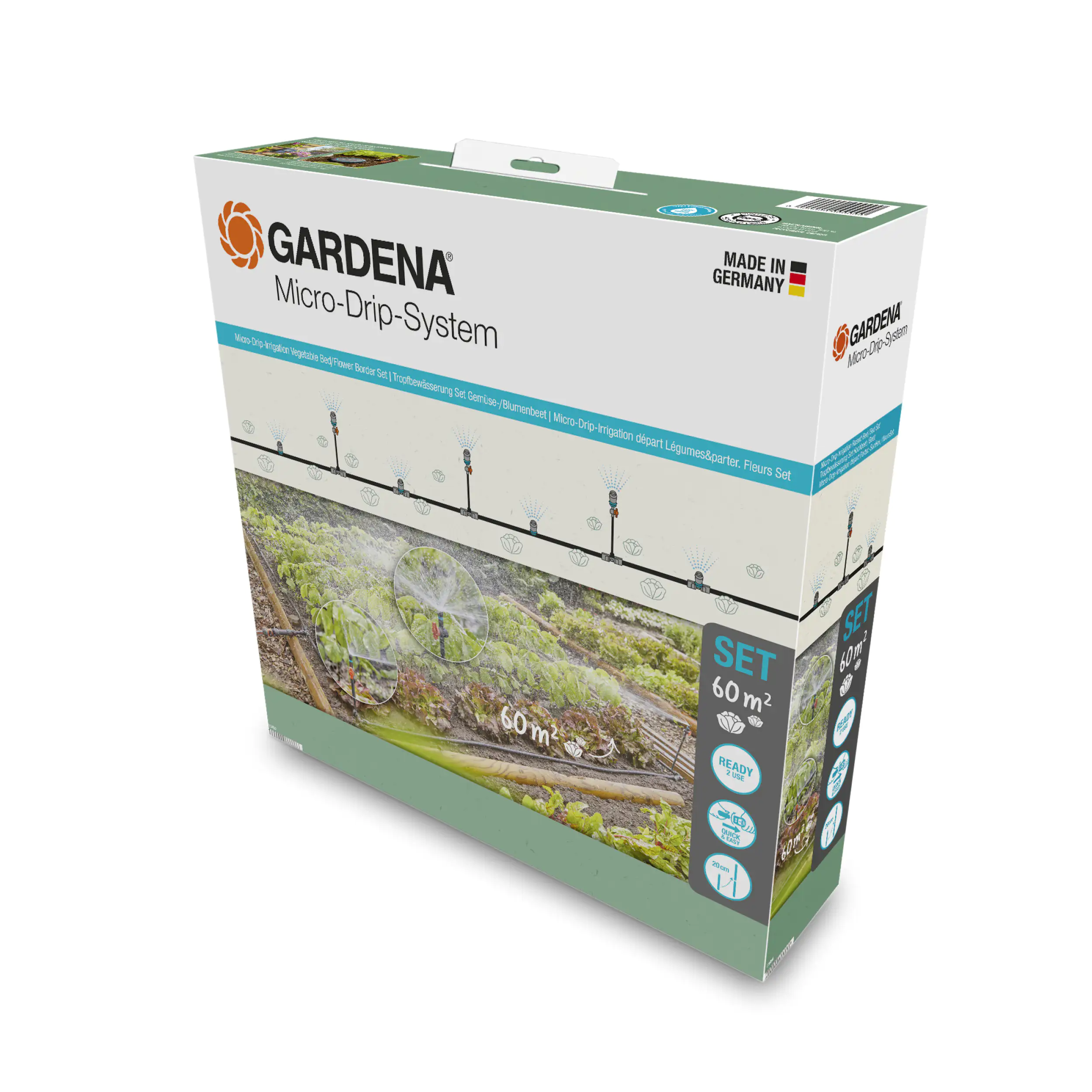 Gardena Bewässerungsset für Gemüse/Blumenbeet bis zu 60 m²