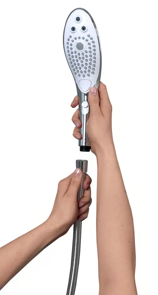 Handbrause Womanizer Wave chrome mit Wasserspareinsatz