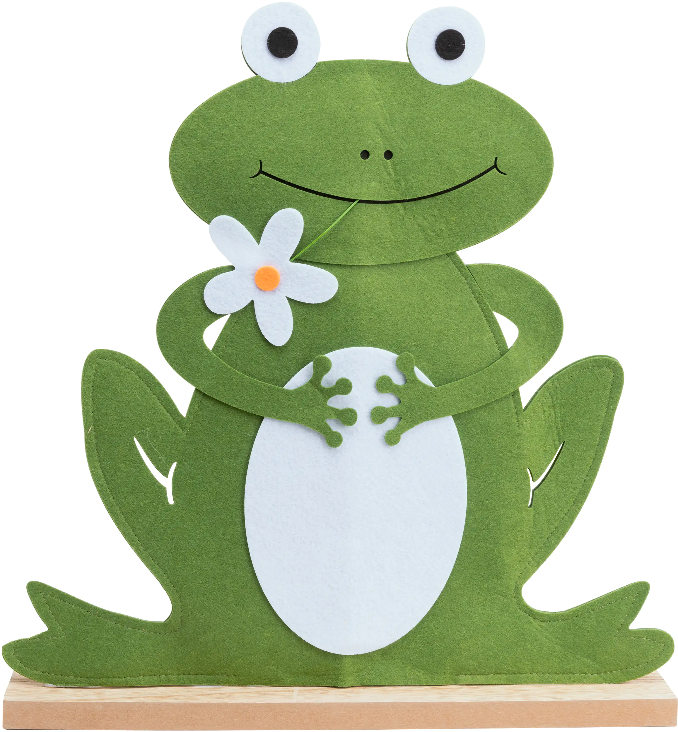 TrendLine Aufsteller Frosch Filz 51 cm grün