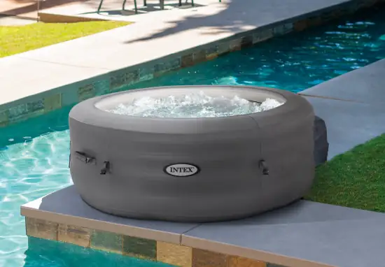 Intex Simple Spa Whirlpool Ø 196 x 66 cm, anthrazit