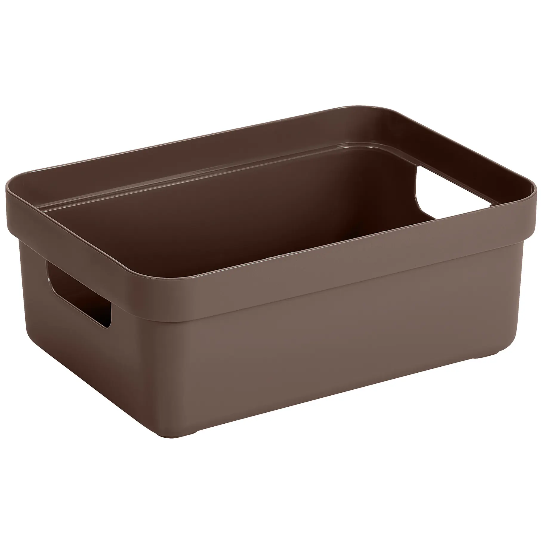 Sunware Aufbewahrungsbox Sigma Home mit Griffen 35 x 24,6 cm 9 L schoko 3er Set