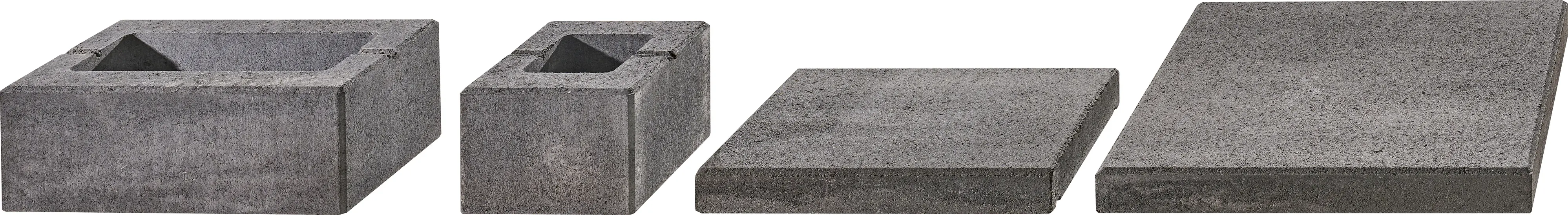 Kann Mauerabdeckung Lindeza 40 x 28 x 6 cm vulkan-anthrazit