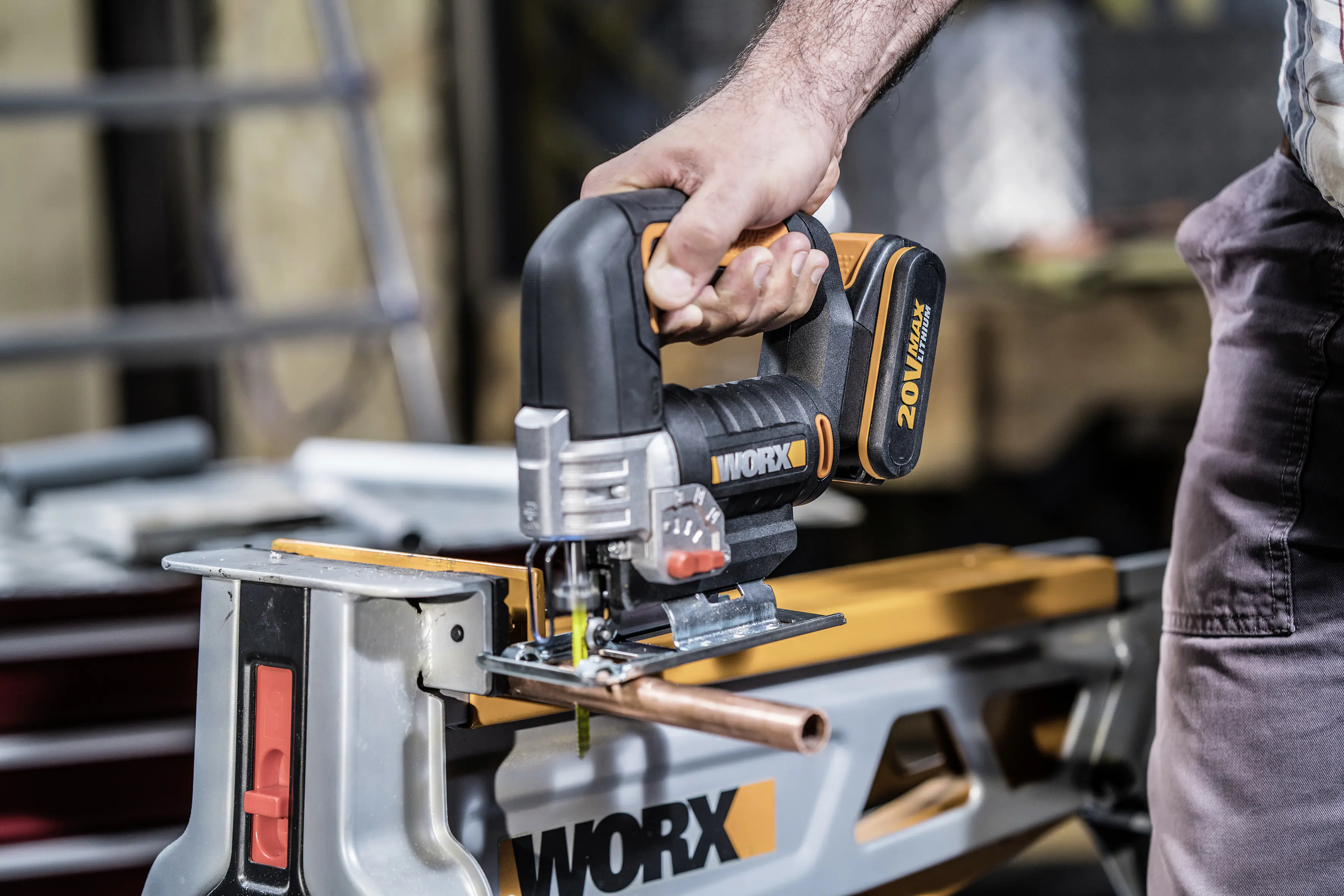 Worx Akku-Pendelhub-Stichsäge WX543.9 20 V, ohne Akku und Ladegerät