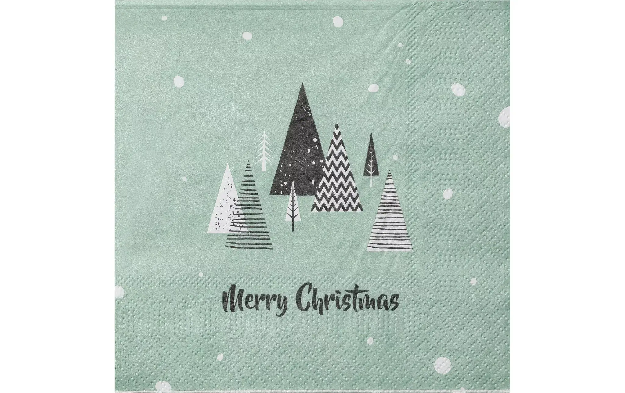 Eglo Servietten Merry Christmas Bäume grün 16,5 x 16,5 cm - 20er Pack