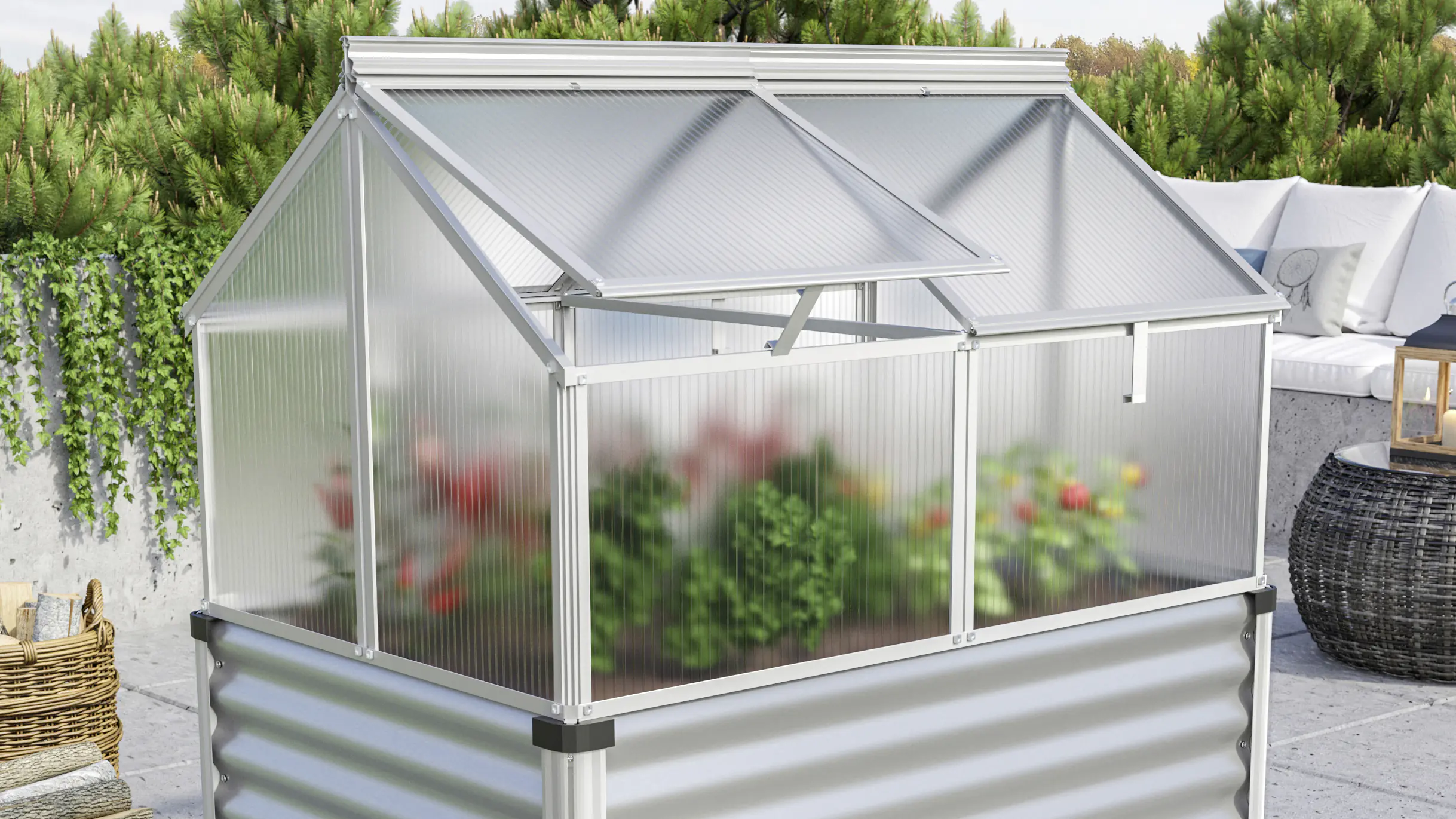 Vitavia Frühbeet Gaia Jumbo HKP 119 x 83 x 72 cm