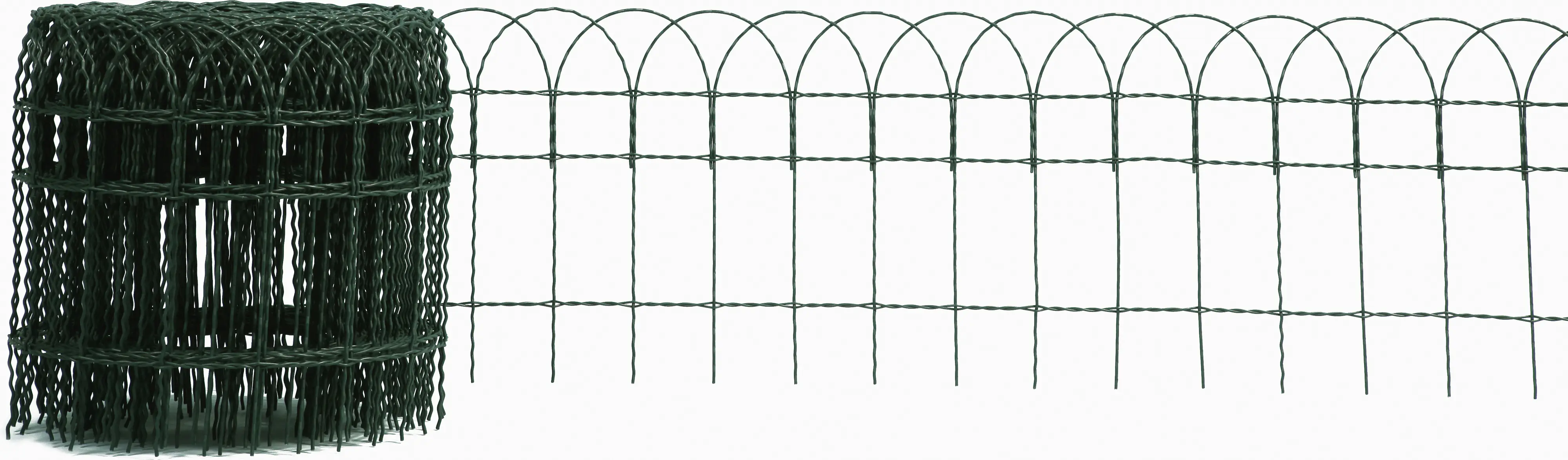 Floraworld Geflechtzaun Carta 25 m x 40 cm moosgrün
