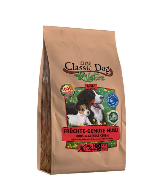 Classic Dog Hundetrockenfutter Nature 1 kg Früchte & Gemüse
