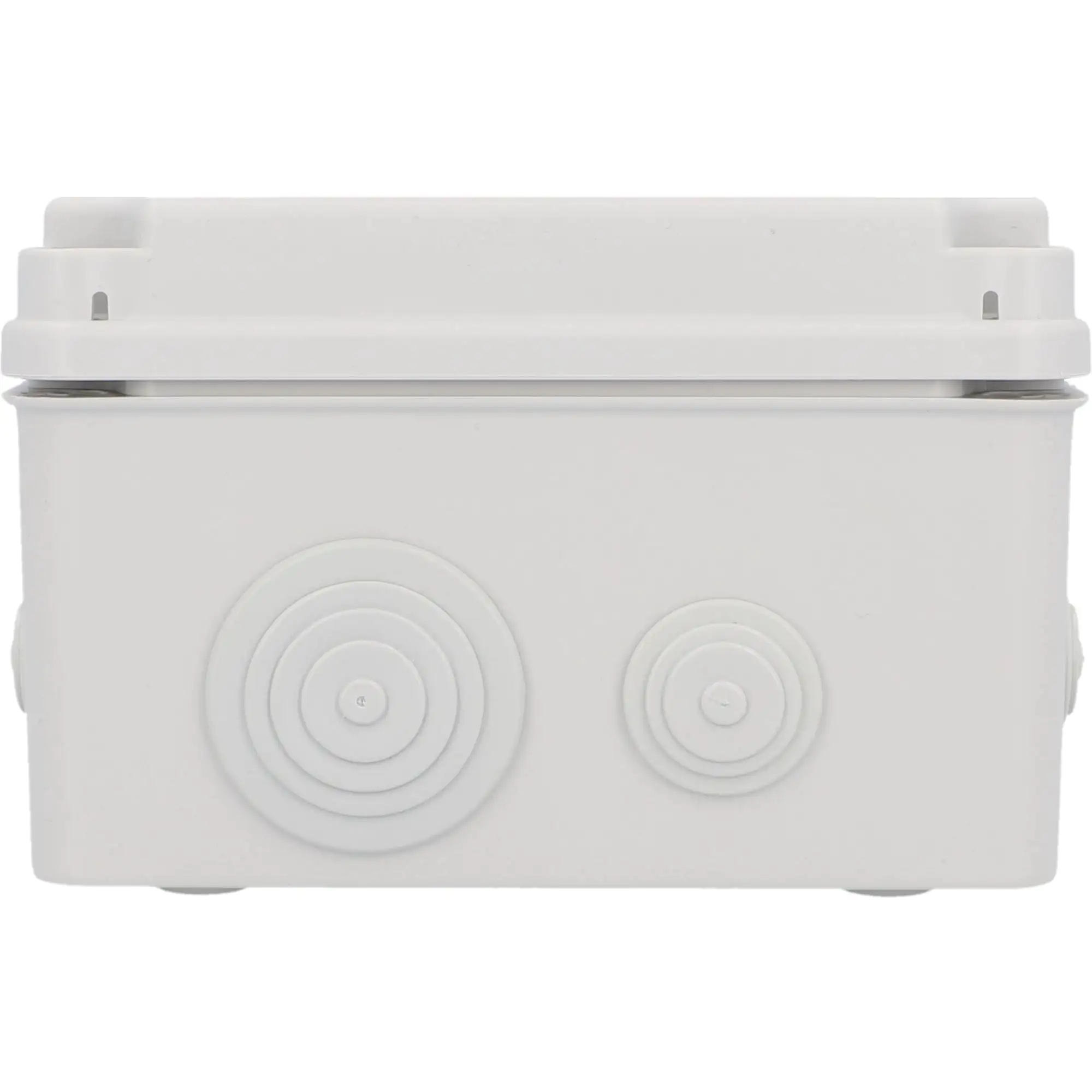 Aufputz- Abzweigdose IP65, mit Schraubdeckel, 165 x 105 x 190 mm, grau