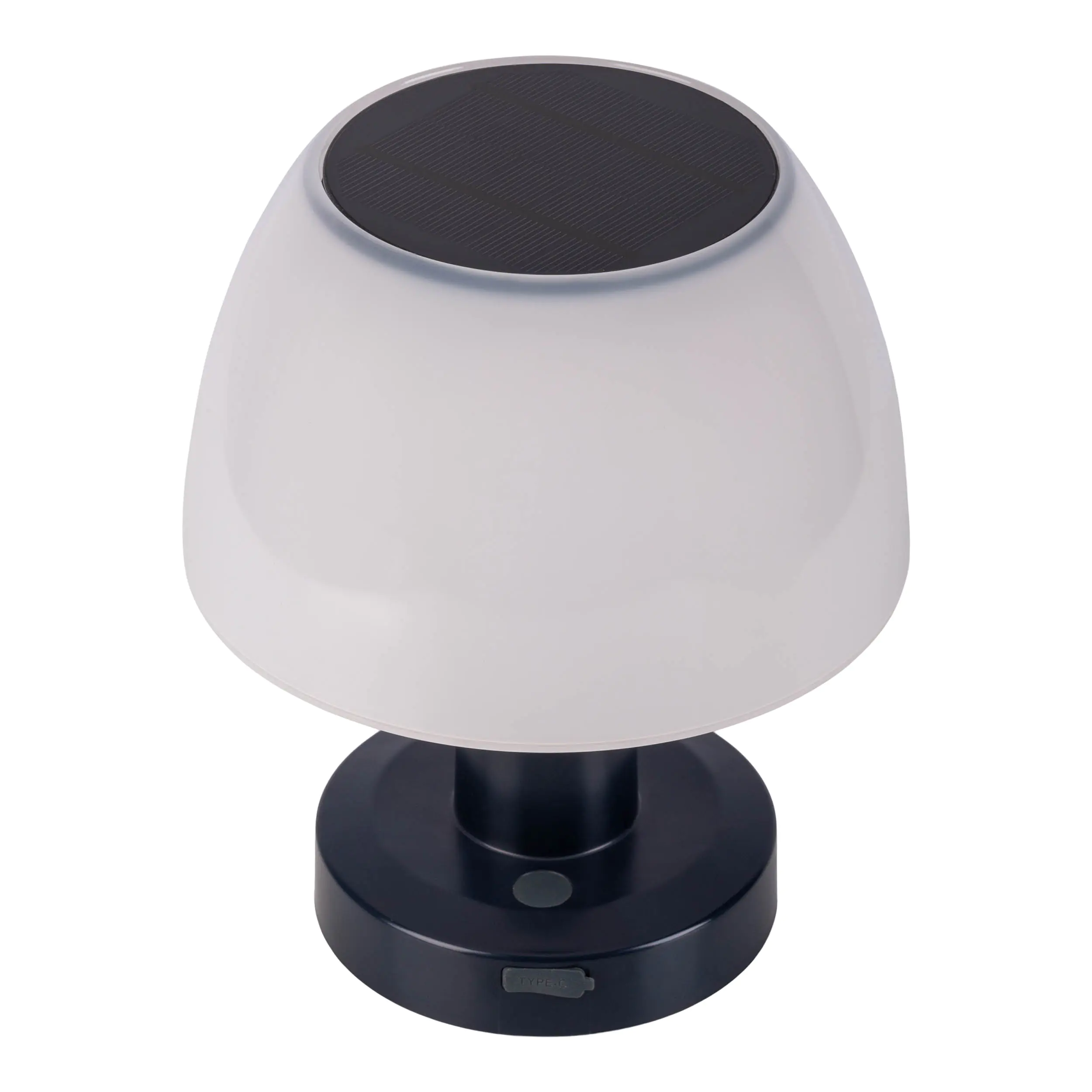 Light & More LED Solartischleuchte dimmbar schwarz