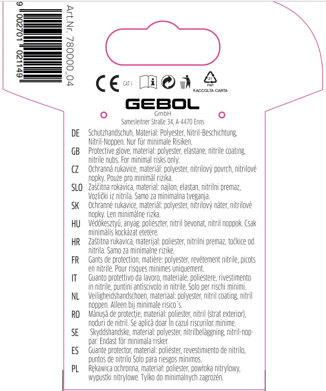 Gebol Handschuh Bellis  