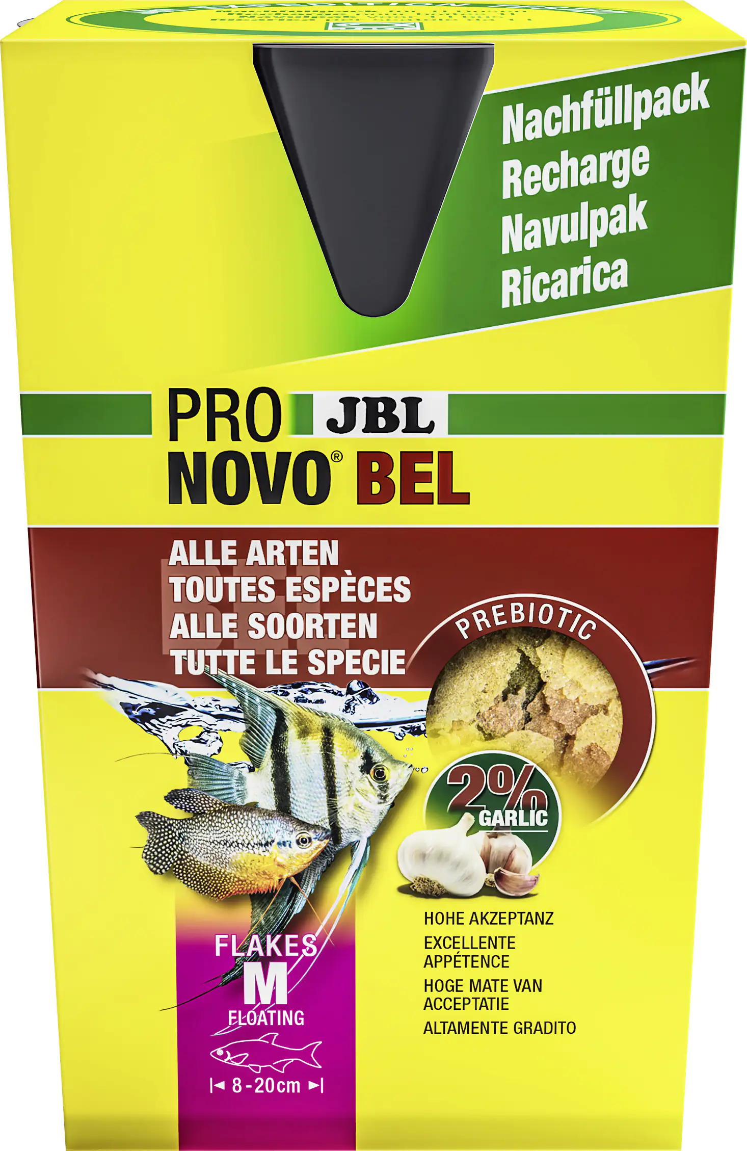 JBL Fischfutter Pronovo Bel Flakes M Fischfutterflocken 750 ml